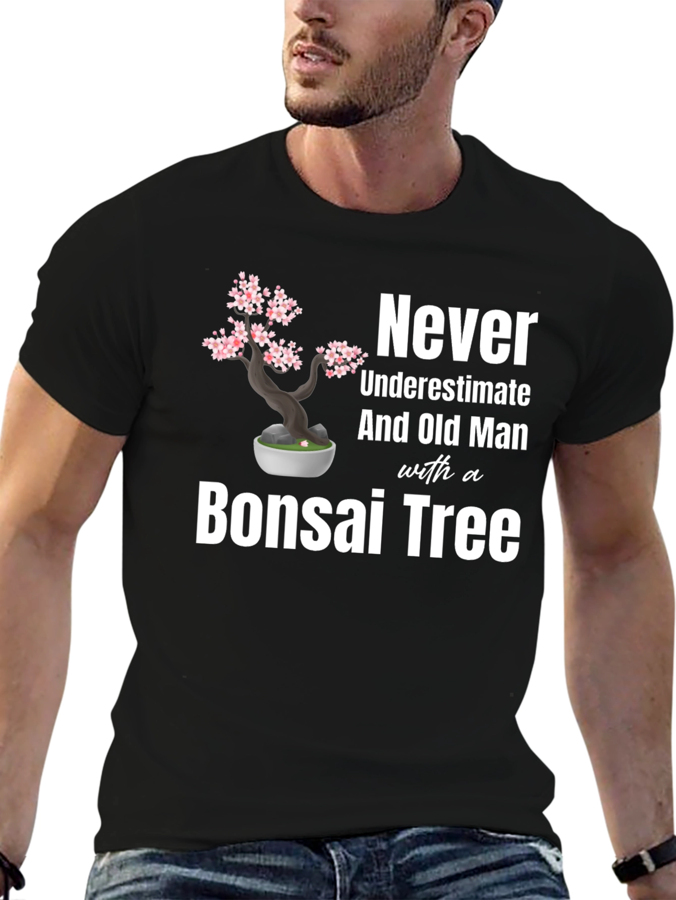 Bonsai Tree Old Man T-Shirt