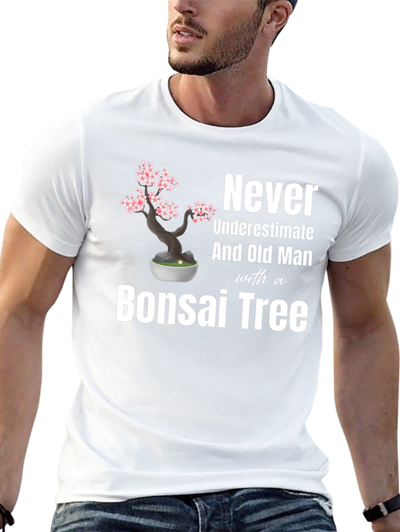 Bonsai Tree Old Man T-Shirt