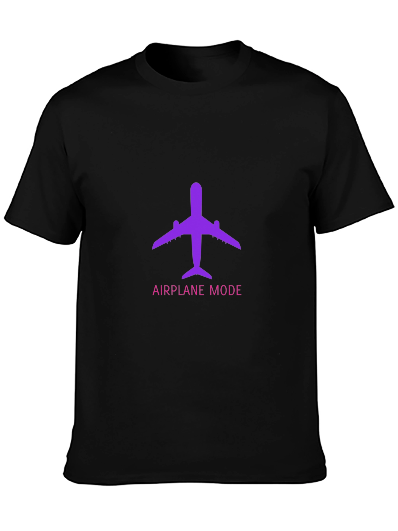 Airplane Mode Graphic T-Shirt - Black