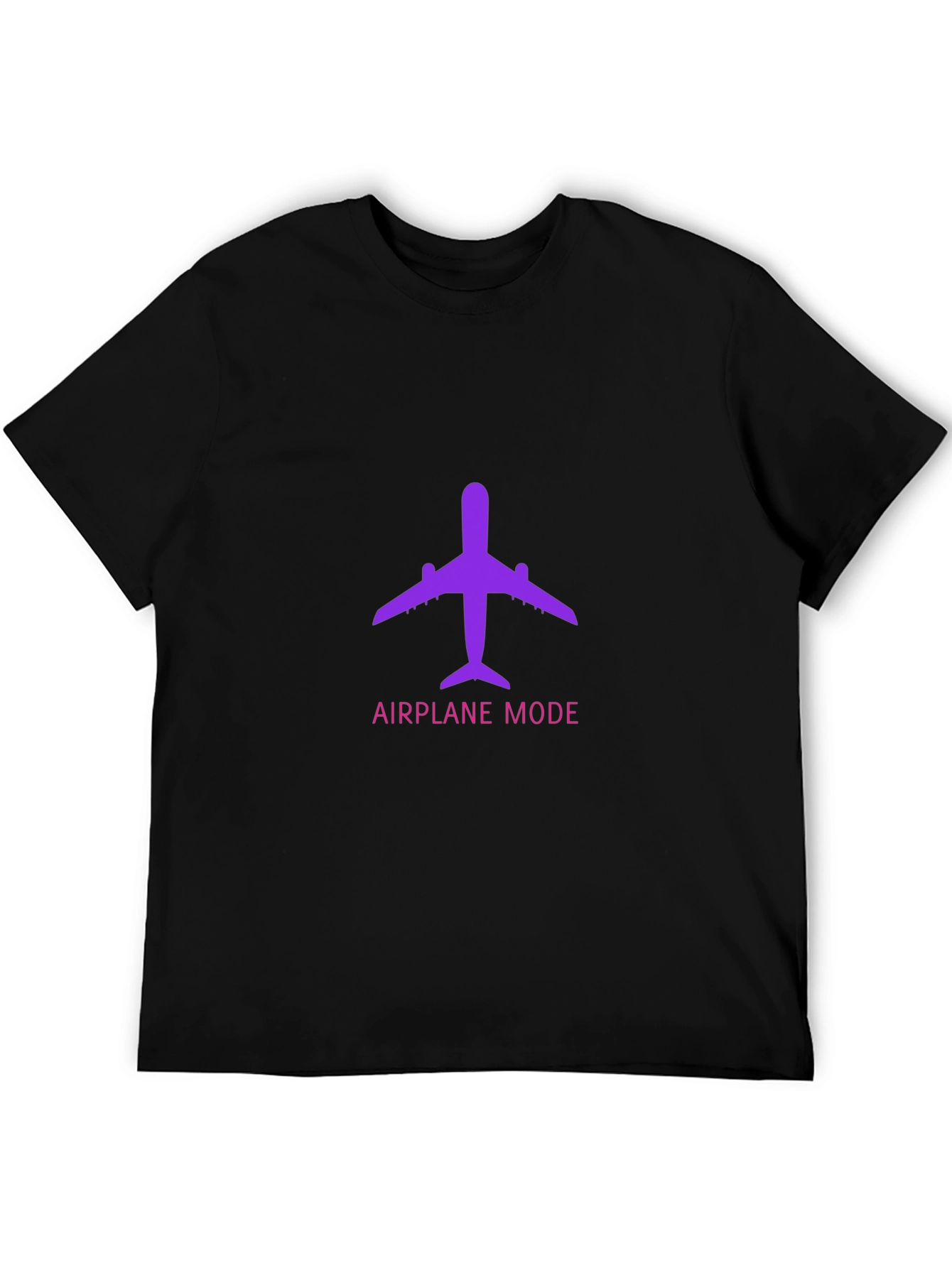 Airplane Mode Graphic T-Shirt - Black