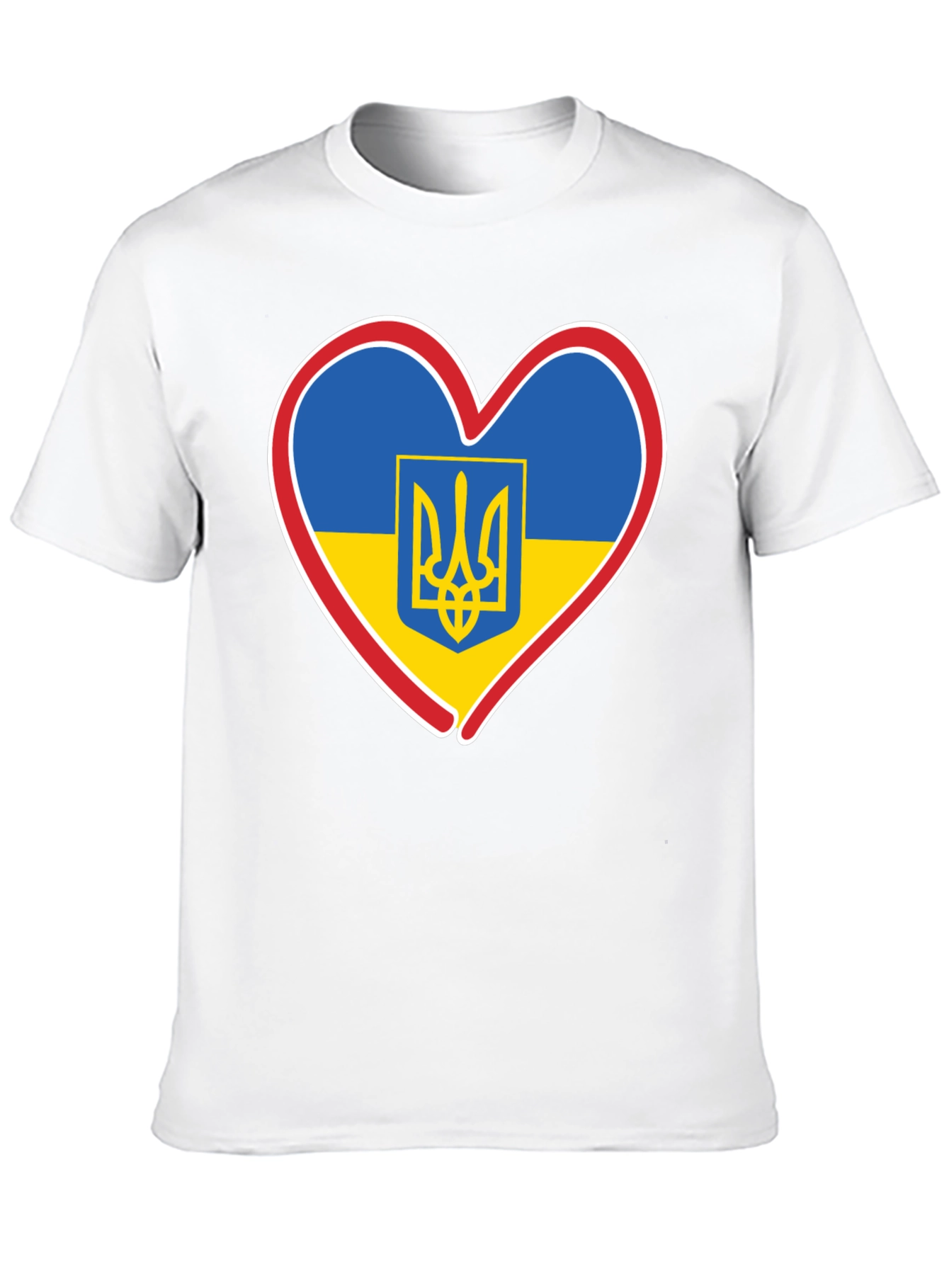 Ukraine Heart Flag T-Shirt - Show Your Support!