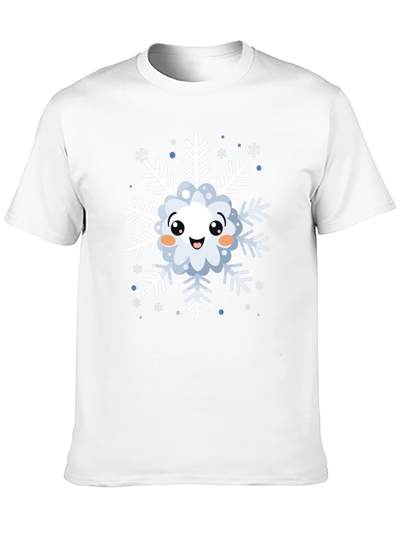 Cute Snowflake Graphic T-Shirt