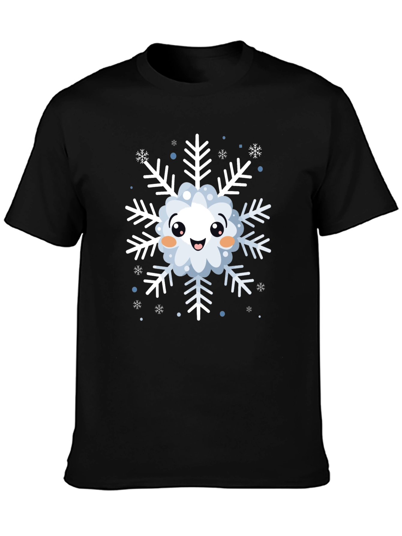 Cute Snowflake Graphic T-Shirt