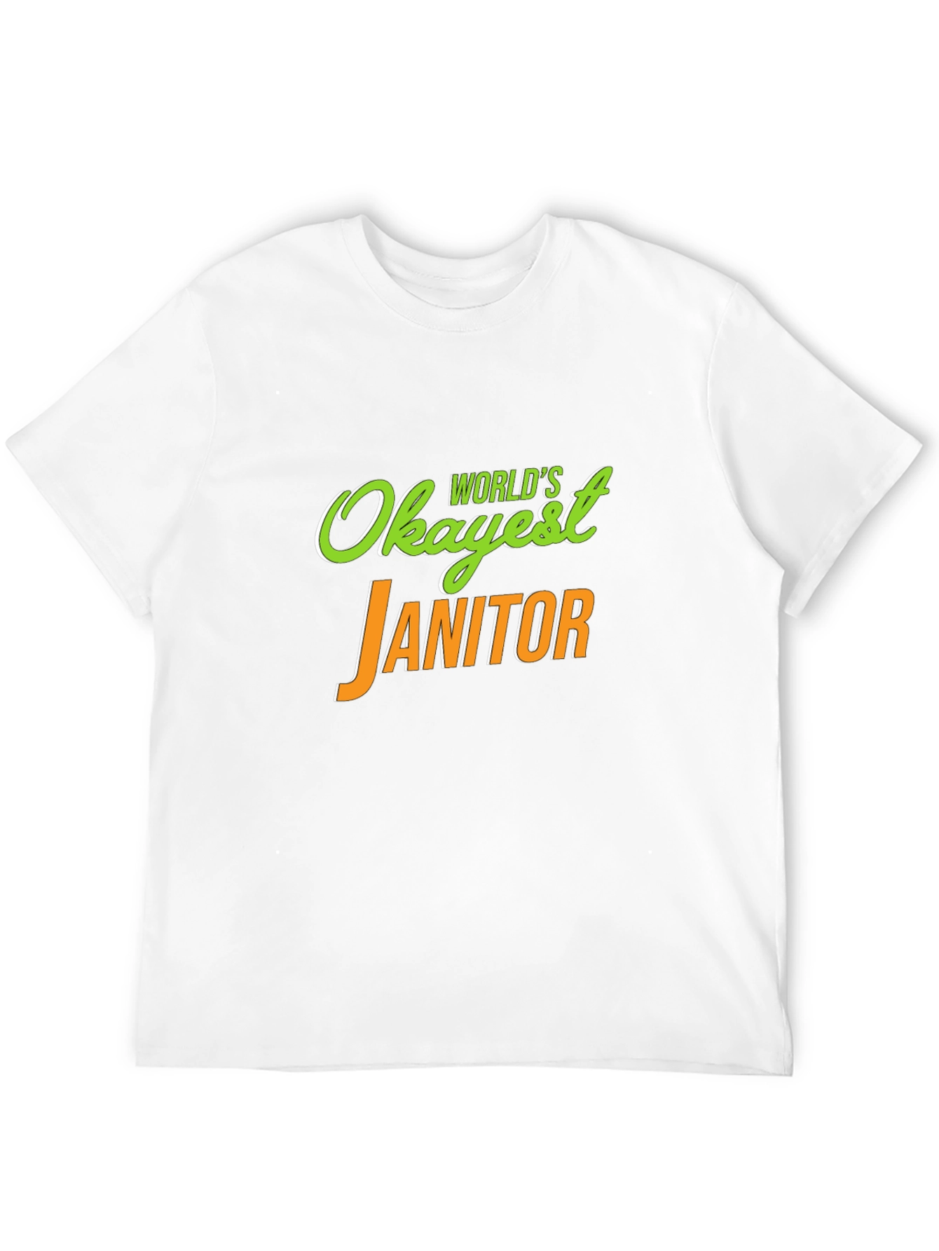 Worlds Okayest Janitor Novelty T-Shirt