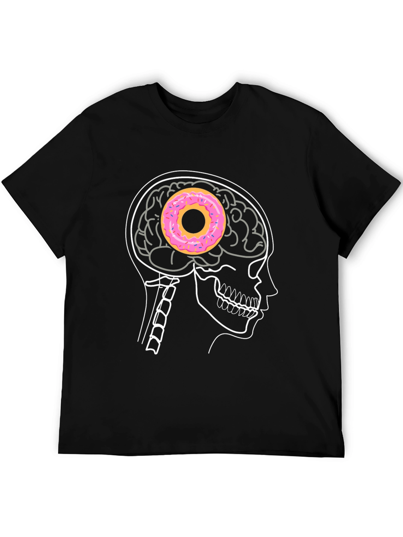 Donut Brain T-Shirt - Funny Graphic Tee