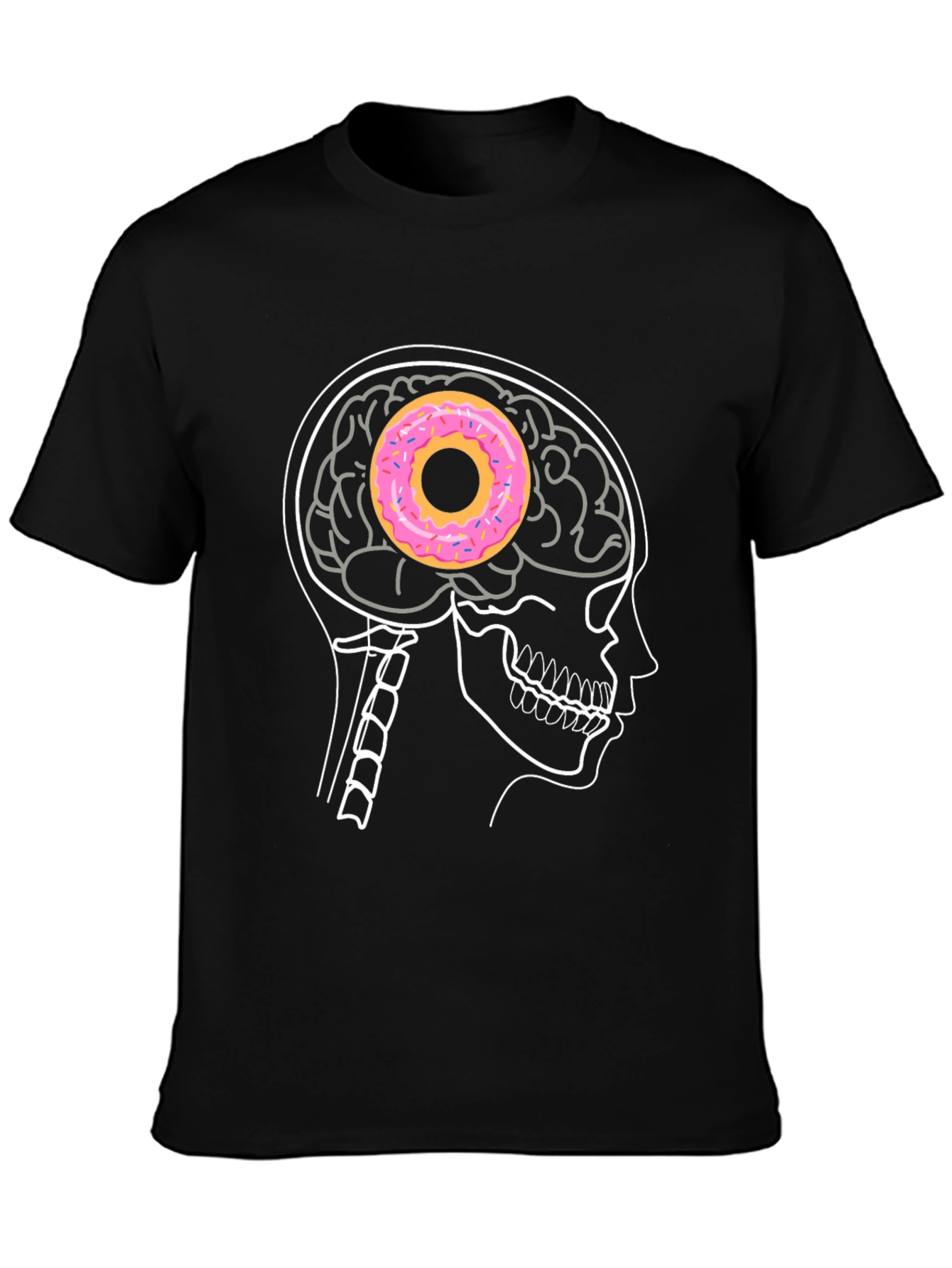 Donut Brain T-Shirt - Funny Graphic Tee