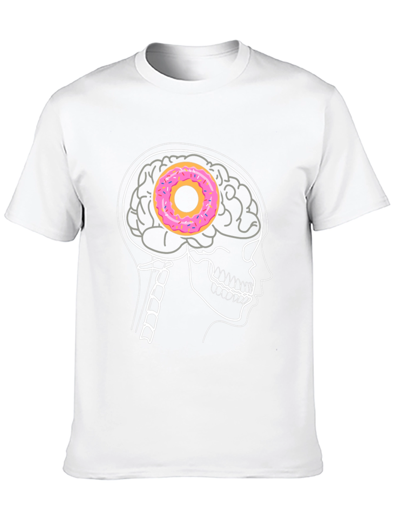 Donut Brain T-Shirt - Funny Graphic Tee