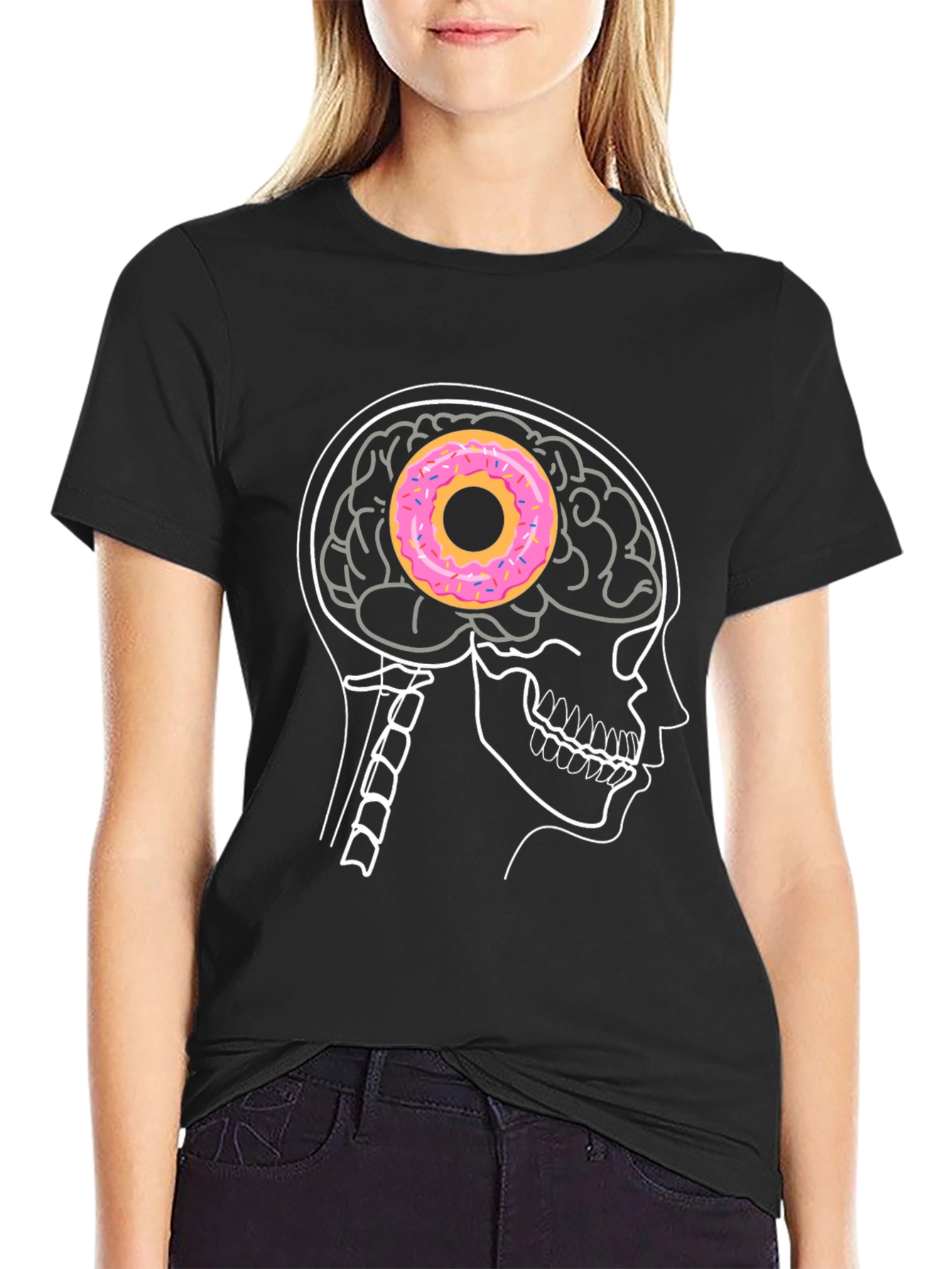 Donut Brain T-Shirt - Funny Graphic Tee
