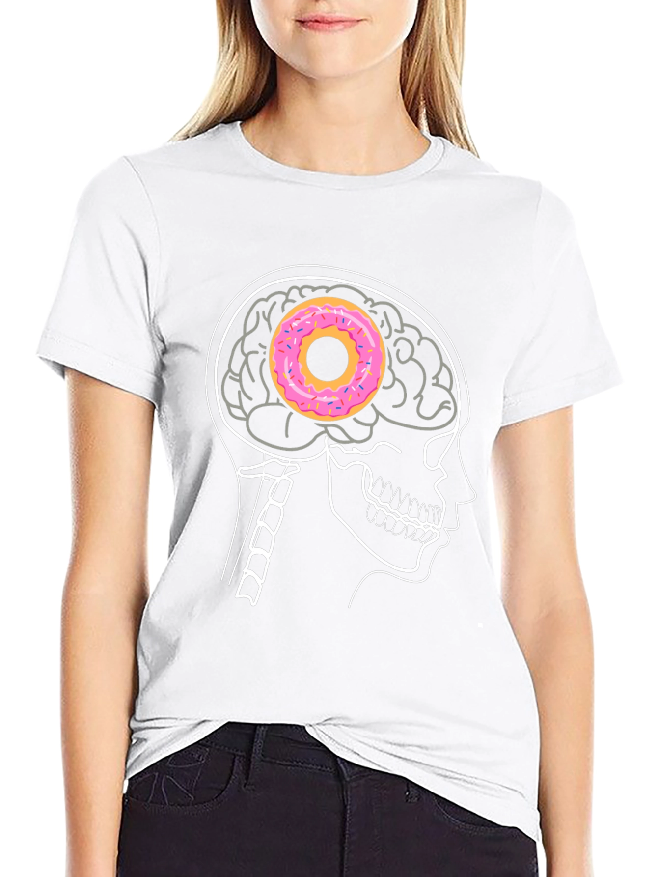 Donut Brain T-Shirt - Funny Graphic Tee