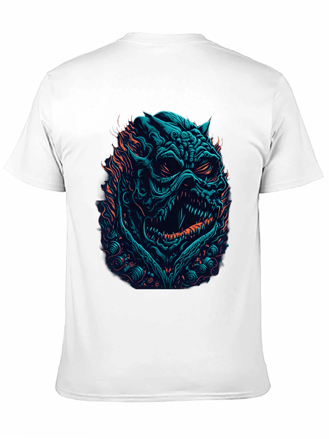 Monster Graphic Print Black T-Shirt