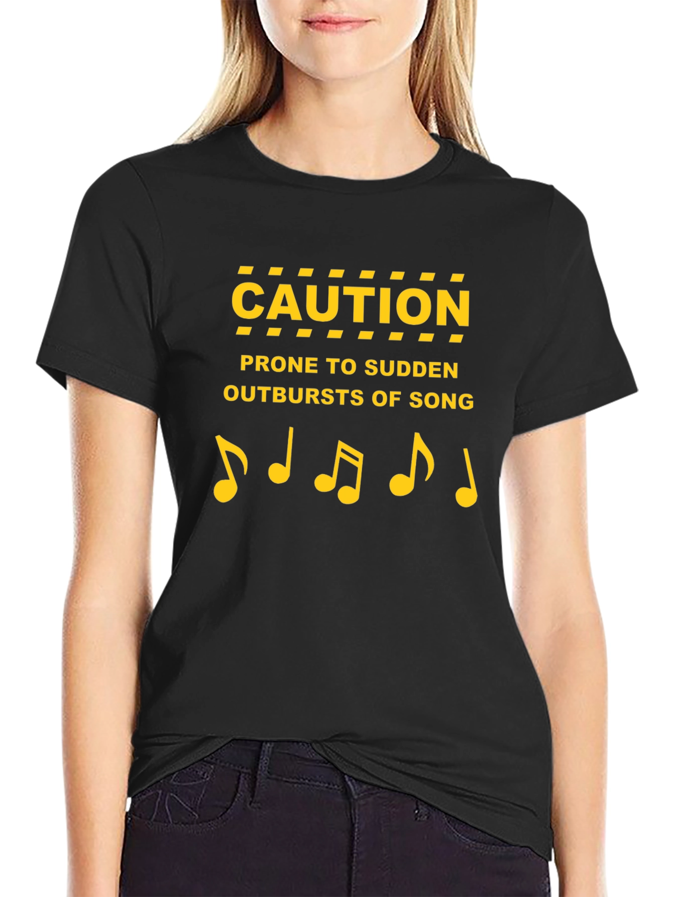 Caution Outbursts of Song Graphic Tee
