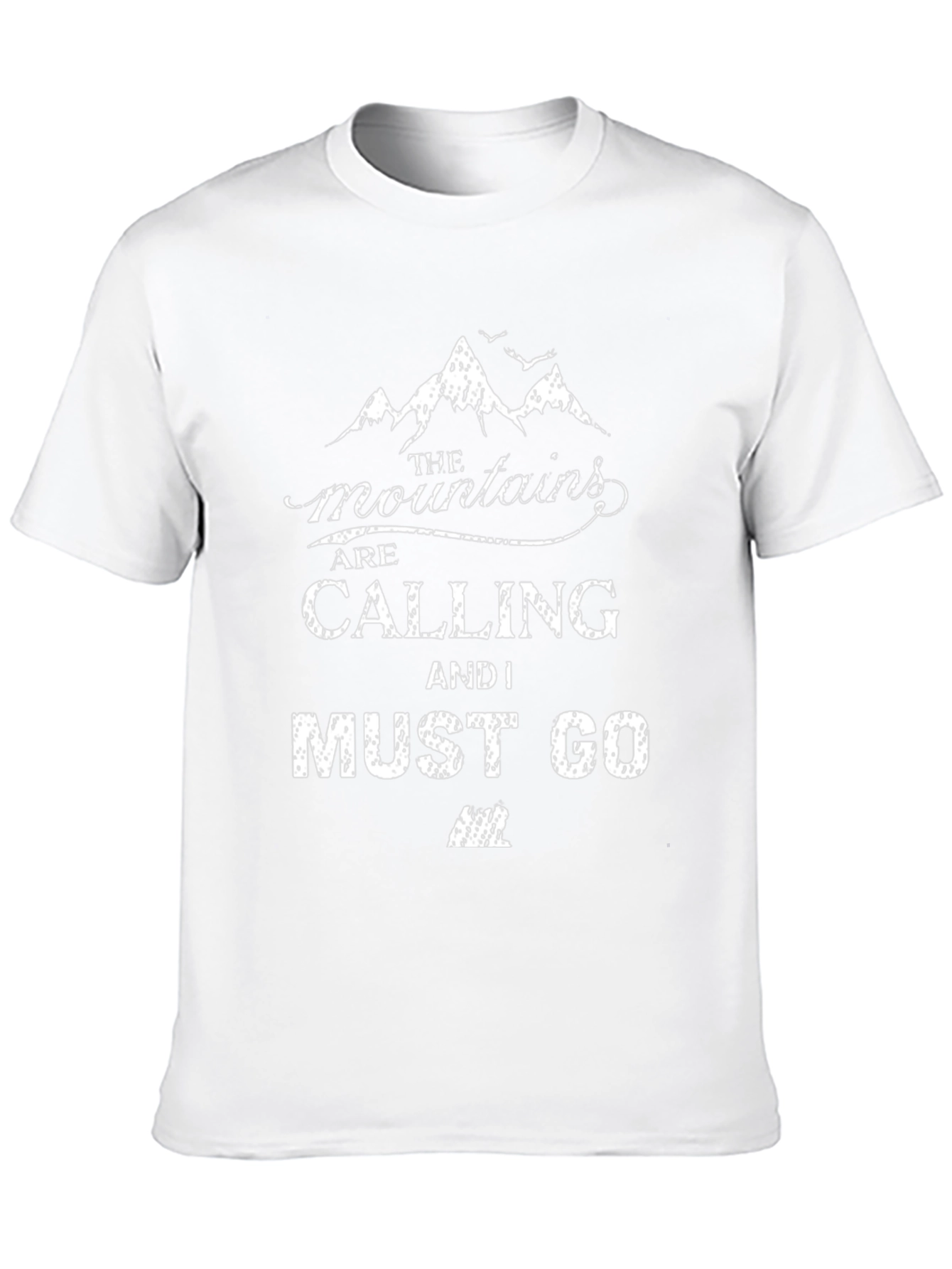 Mountains Are Calling Black T-Shirt