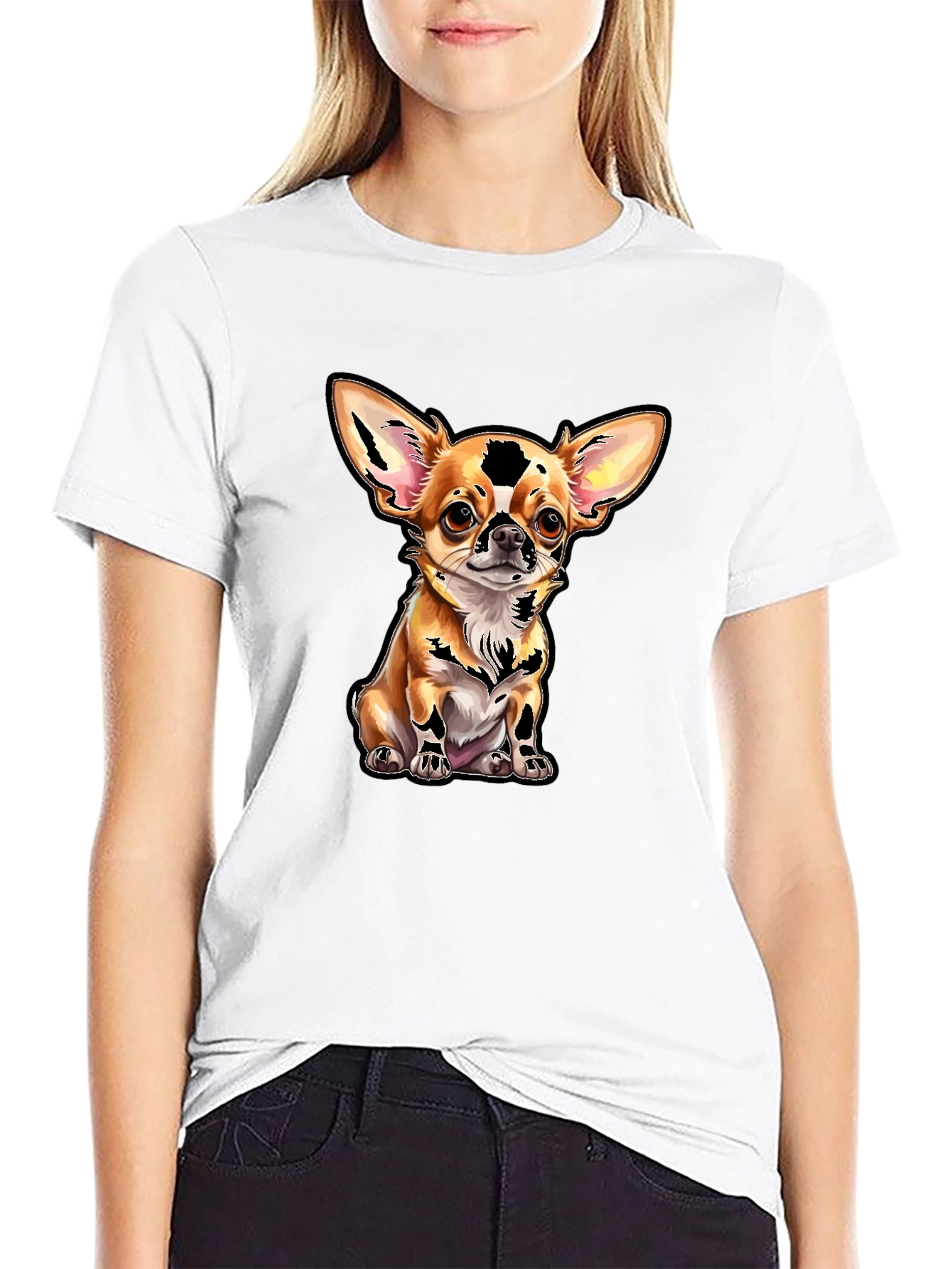 Cute Chihuahua Graphic T-Shirt
