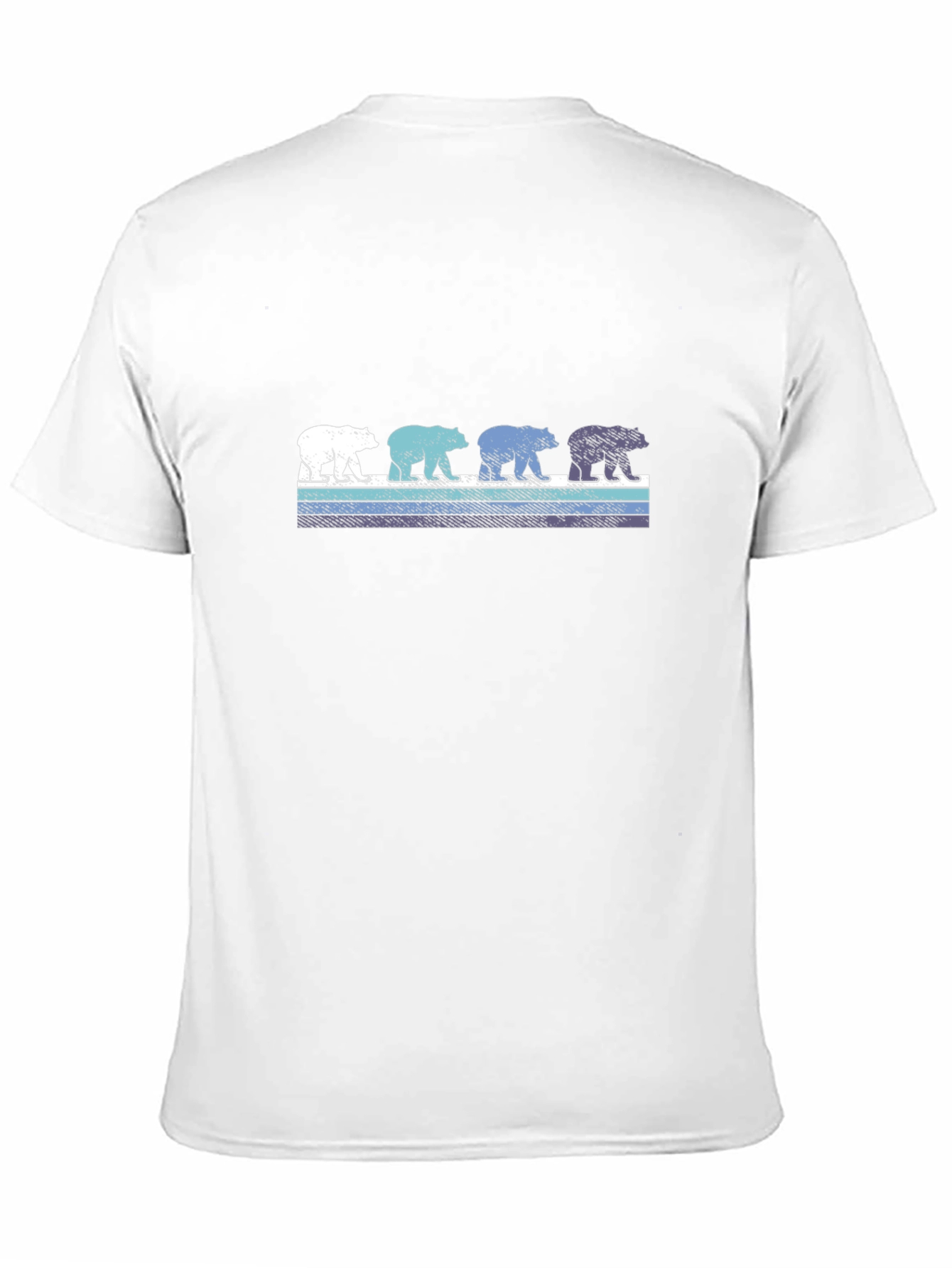 Retro Bear Graphic T-Shirt - Casual Cotton Tee
