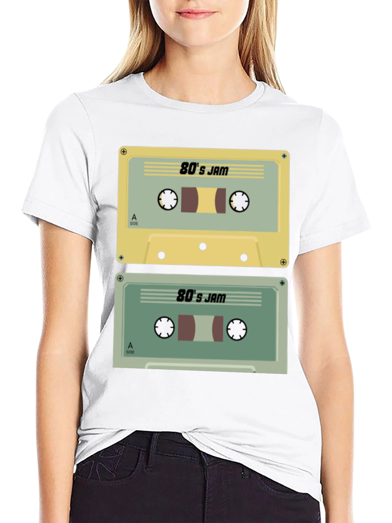 80s Jam Cassette Tape Graphic Tee - Retro Style