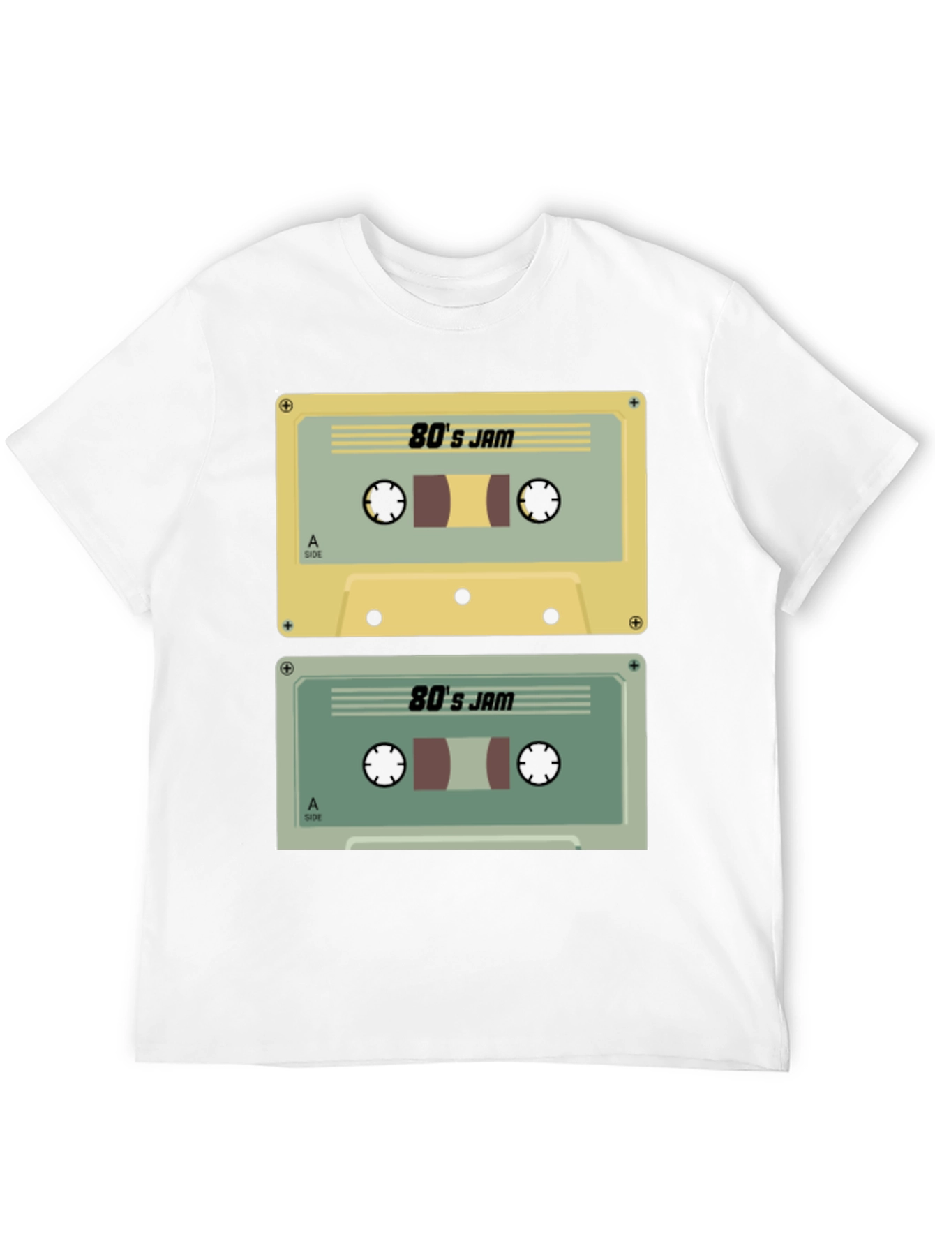 80s Jam Cassette Tape Graphic Tee - Retro Style
