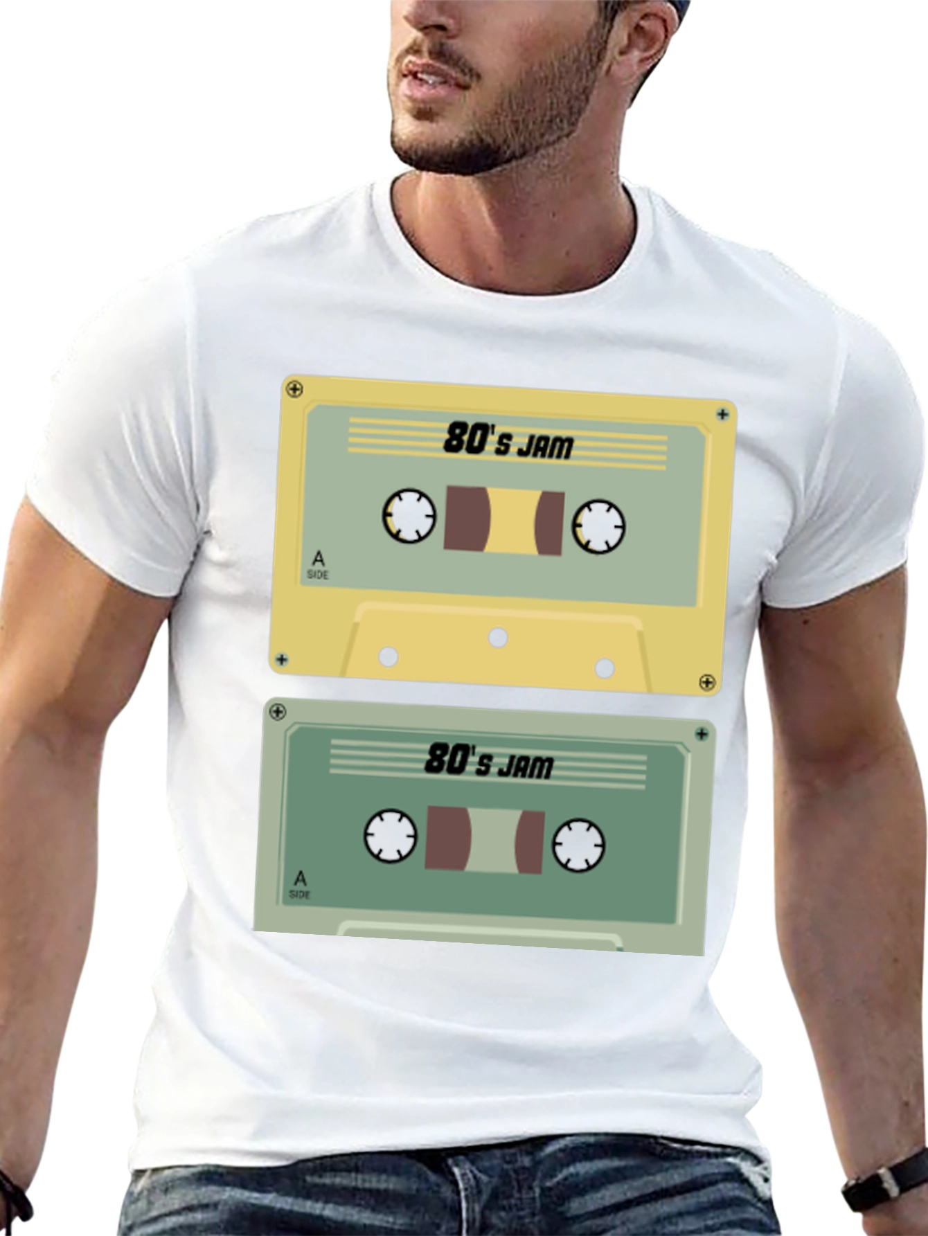 80s Jam Cassette Tape Graphic Tee - Retro Style
