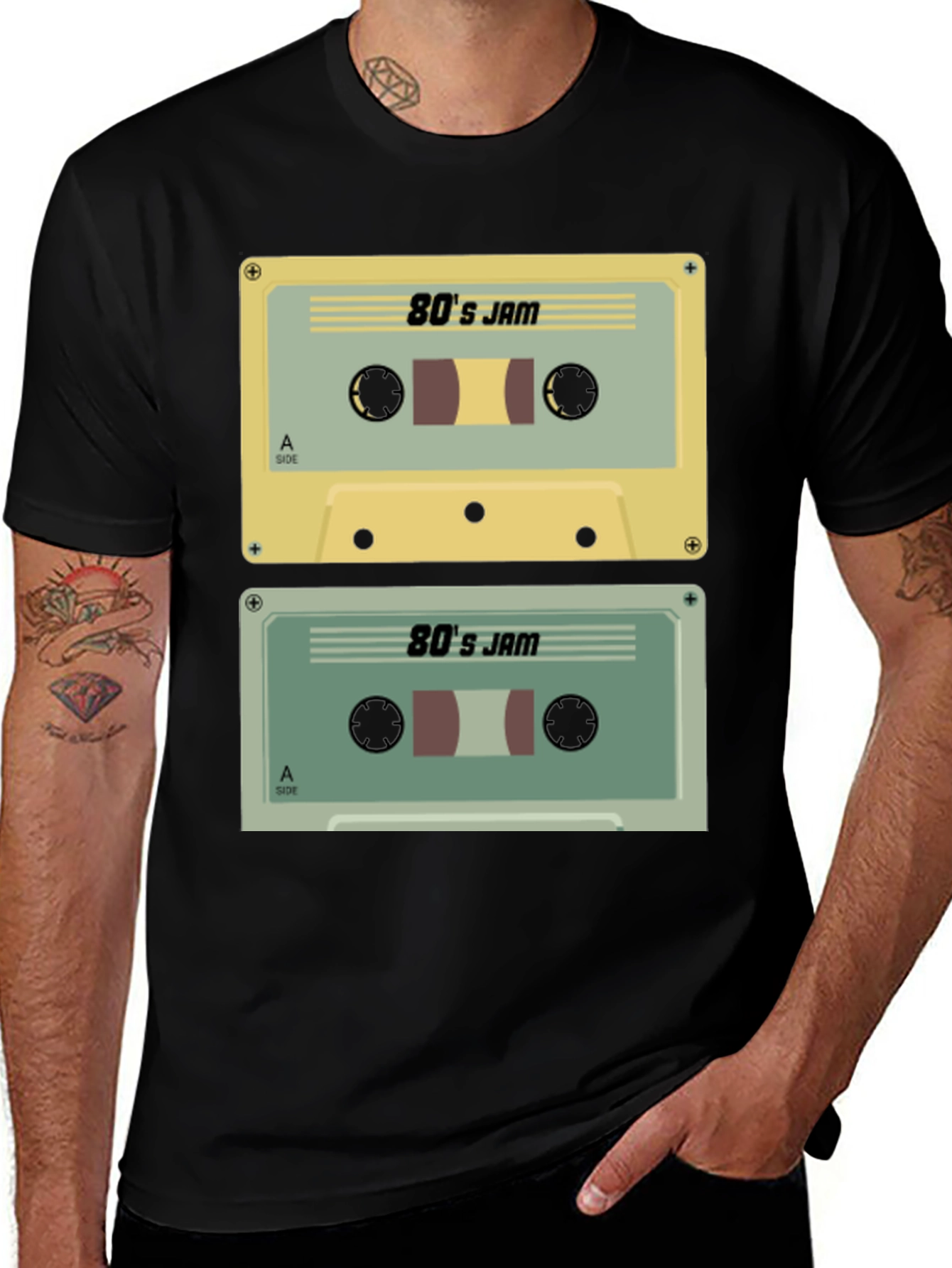 80s Jam Cassette Tape Graphic Tee - Retro Style