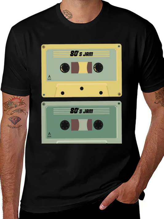 80s Jam Cassette Tape Graphic Tee - Retro Style