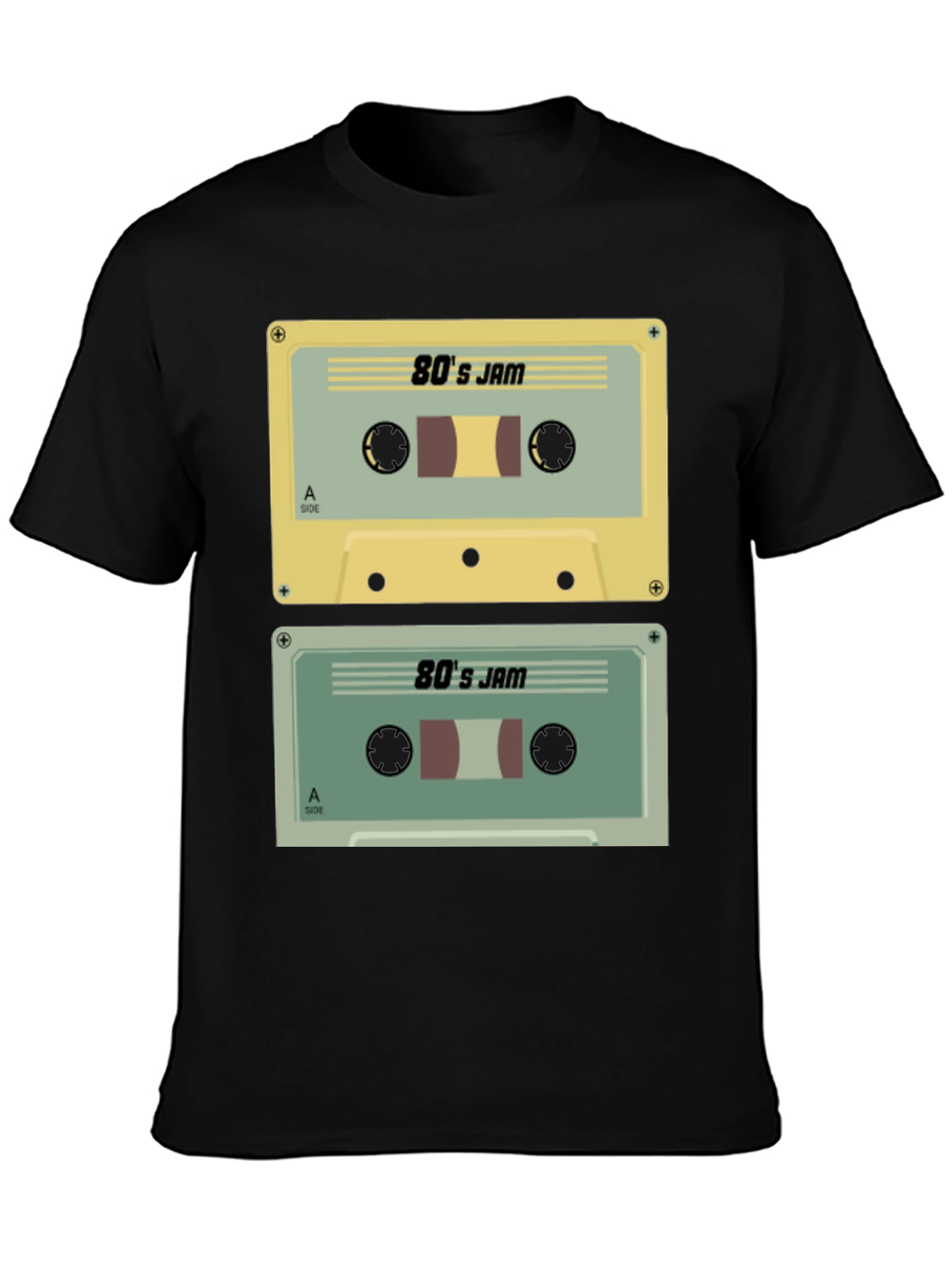80s Jam Cassette Tape Graphic Tee - Retro Style