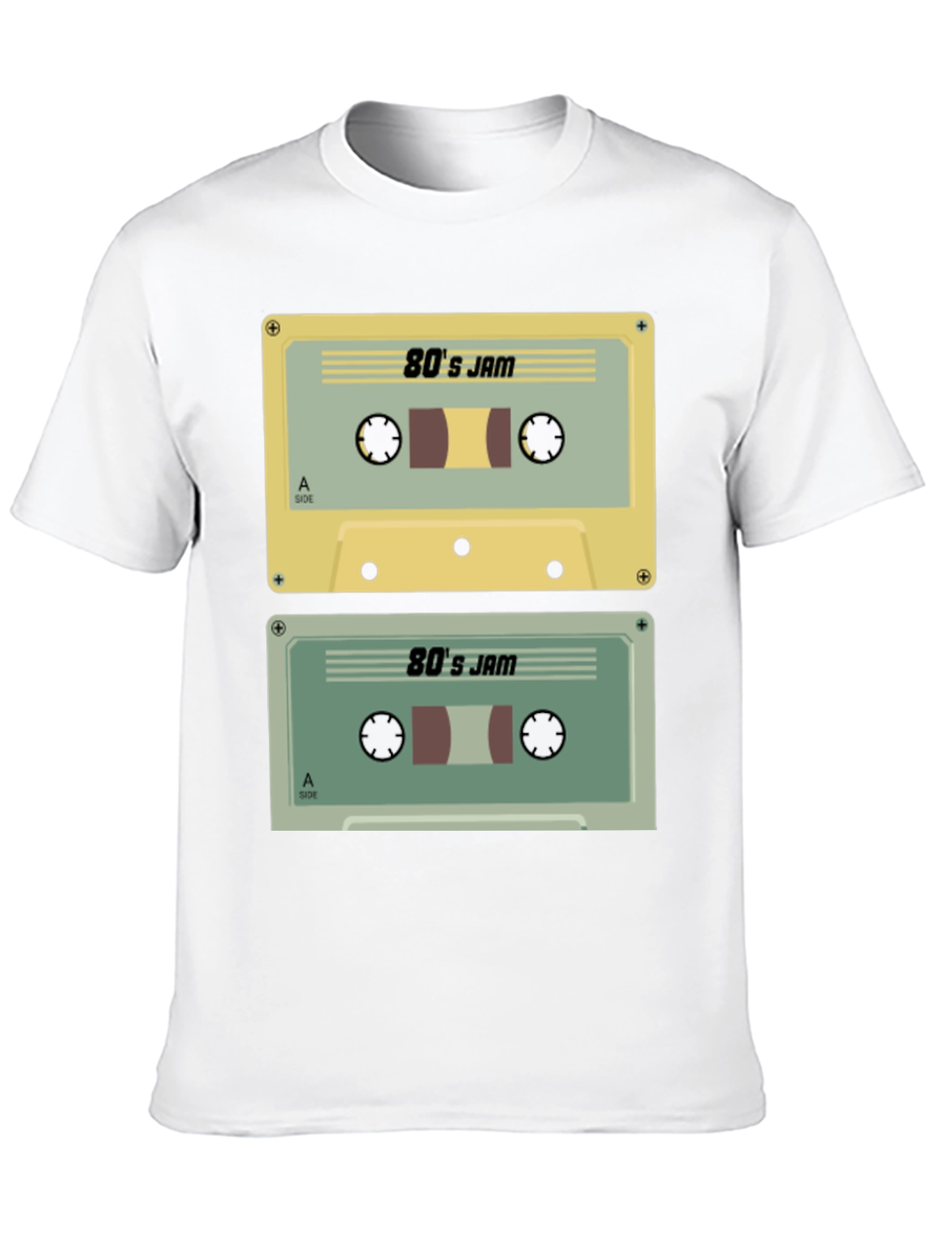 80s Jam Cassette Tape Graphic Tee - Retro Style