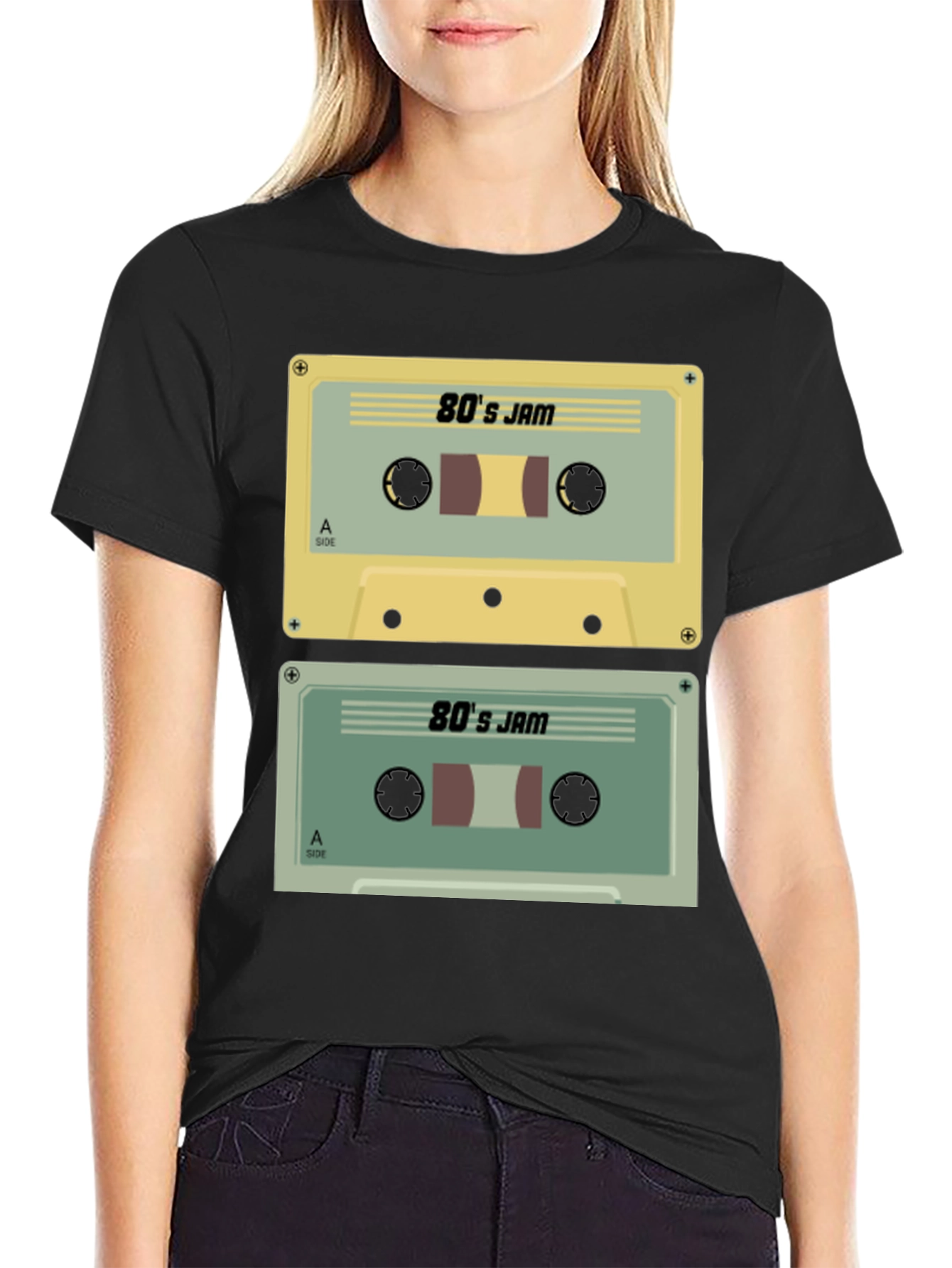 80s Jam Cassette Tape Graphic Tee - Retro Style