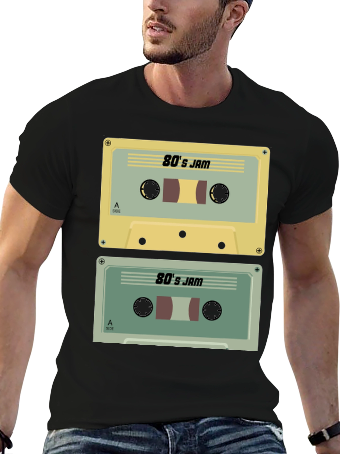 80s Jam Cassette Tape Graphic Tee - Retro Style