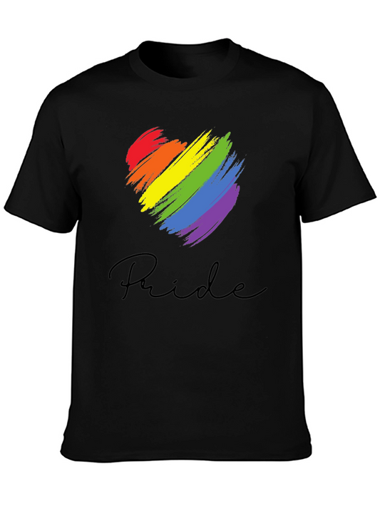 Pride Heart T-Shirt - Rainbow Graphic Tee