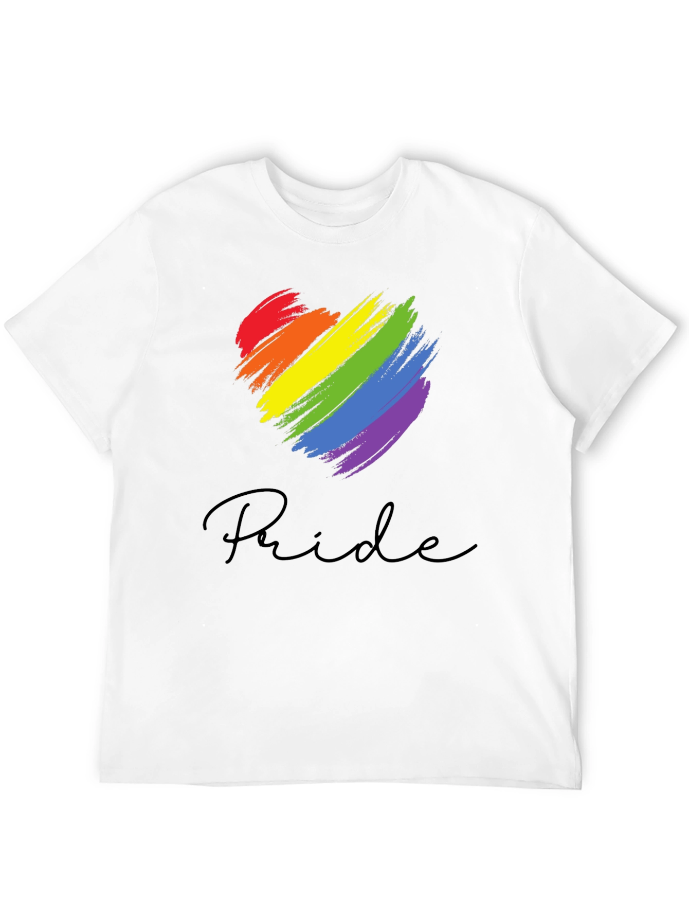 Pride Heart T-Shirt - Rainbow Graphic Tee
