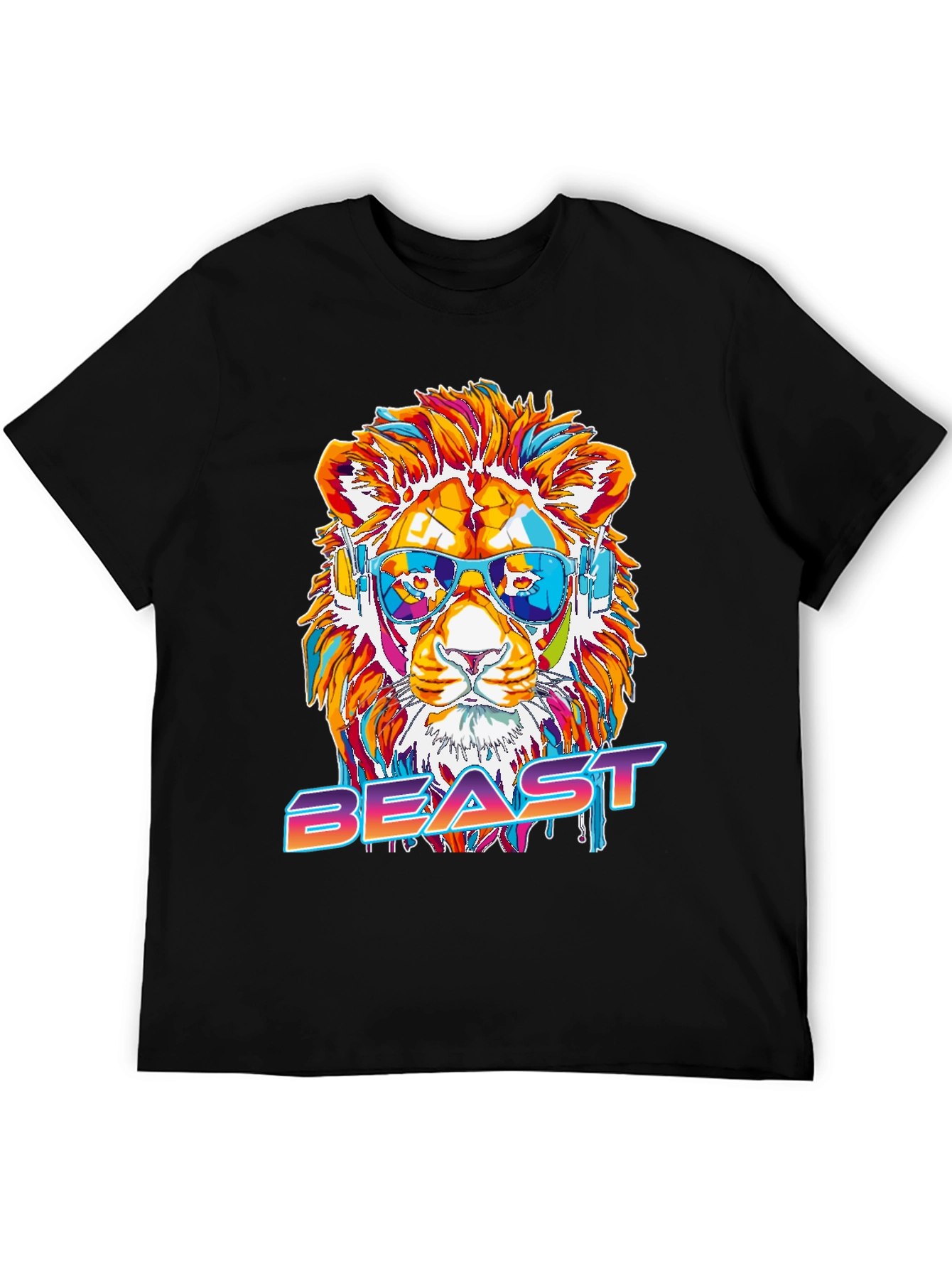 Cool Lion Beast Graphic Tee