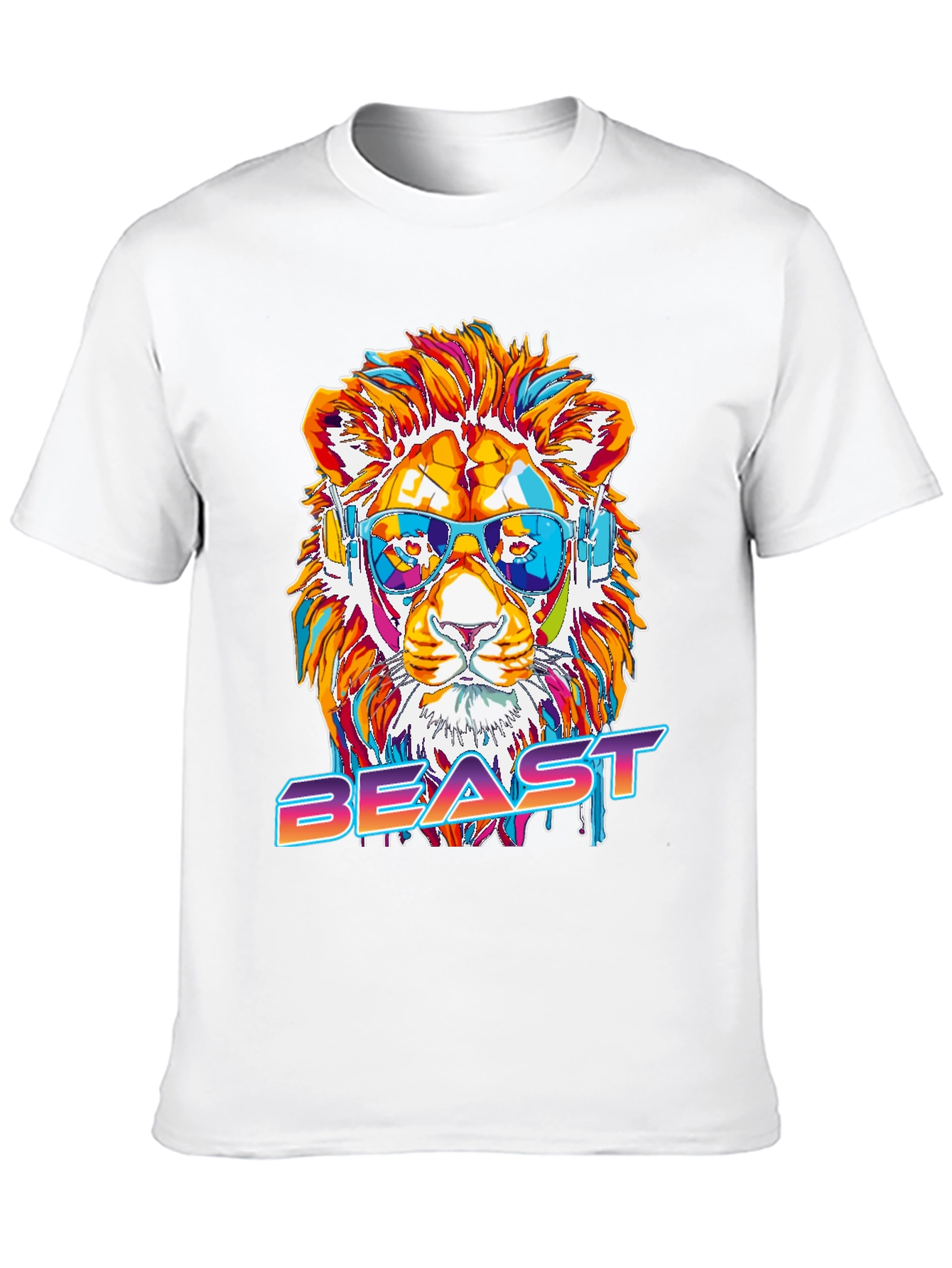 Cool Lion Beast Graphic Tee