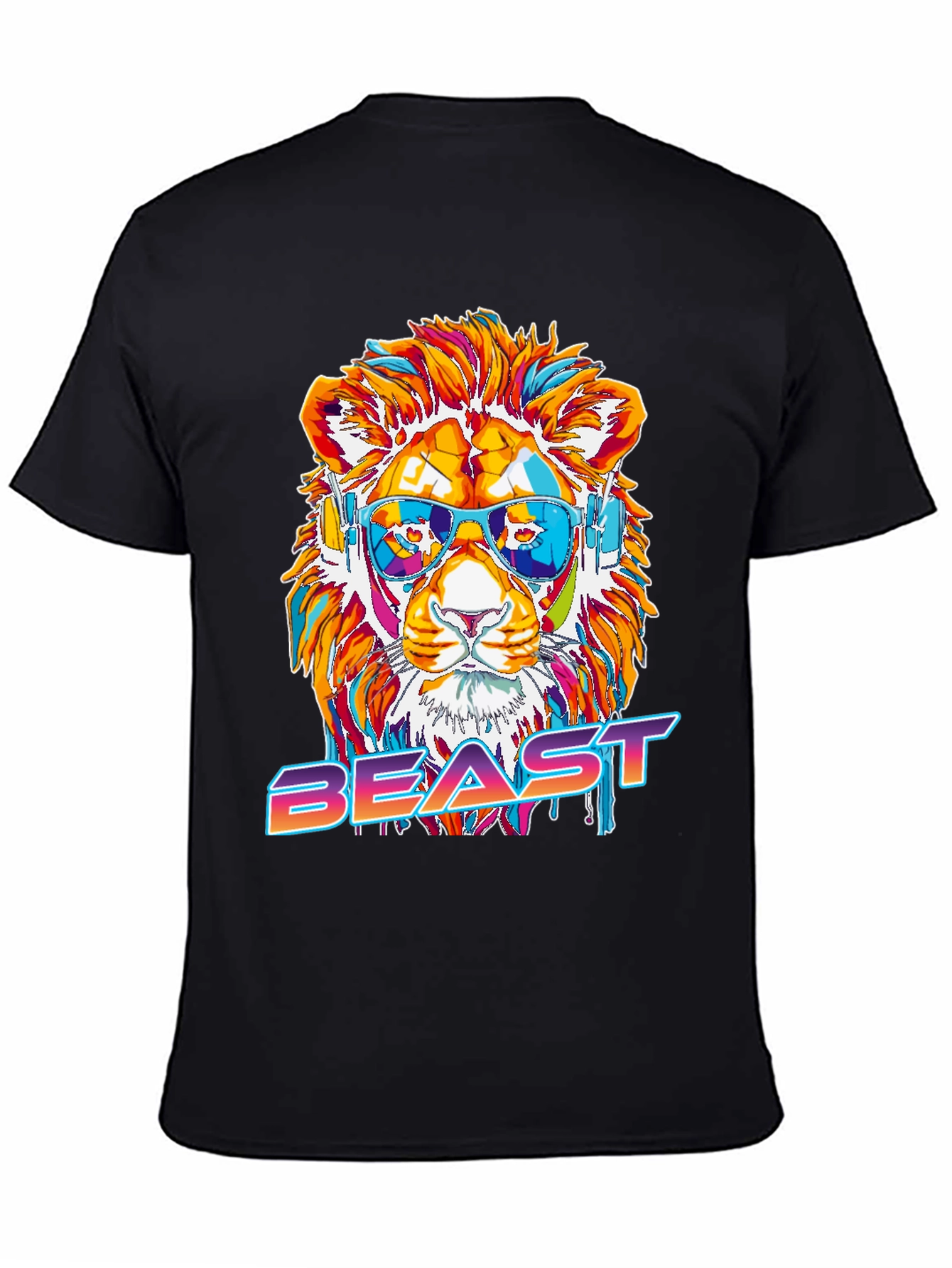 Cool Lion Beast Graphic Tee
