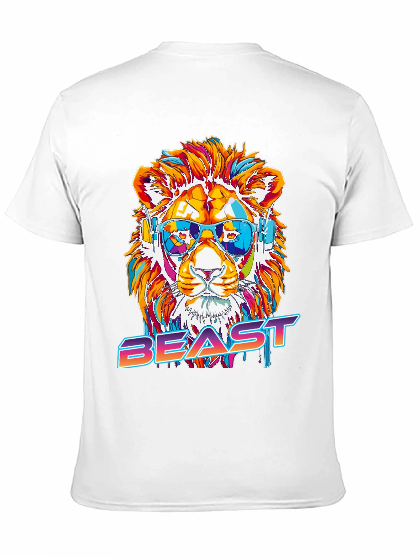 Cool Lion Beast Graphic Tee