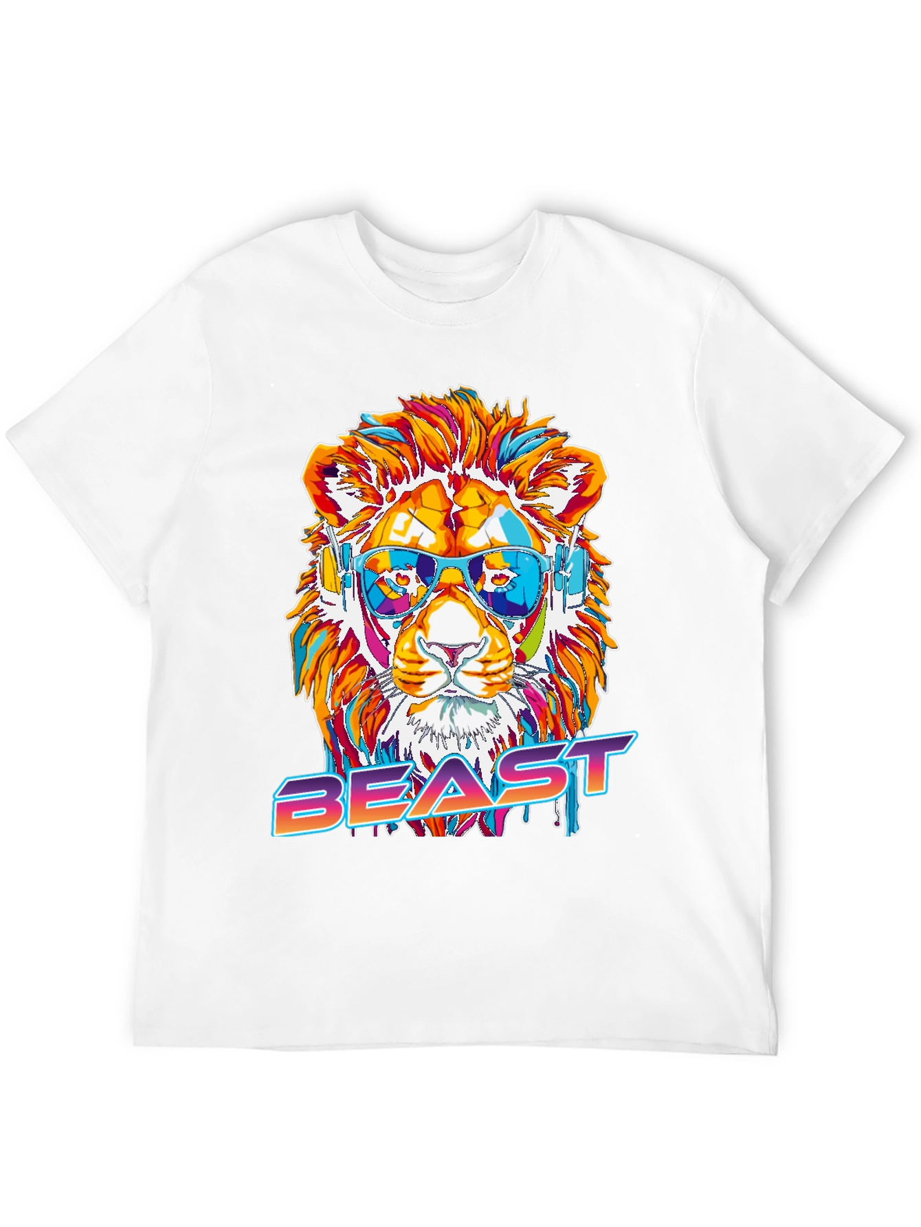 Cool Lion Beast Graphic Tee