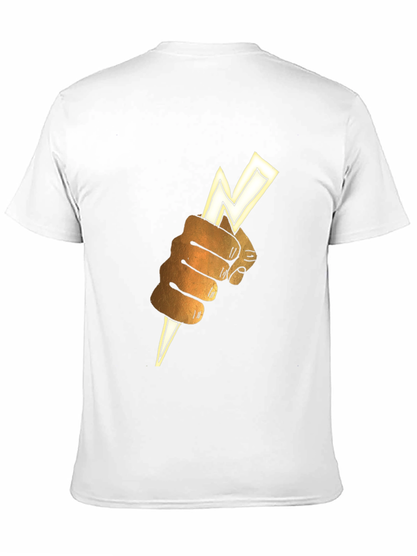 Lightning Bolt Fist Graphic Tee - Black
