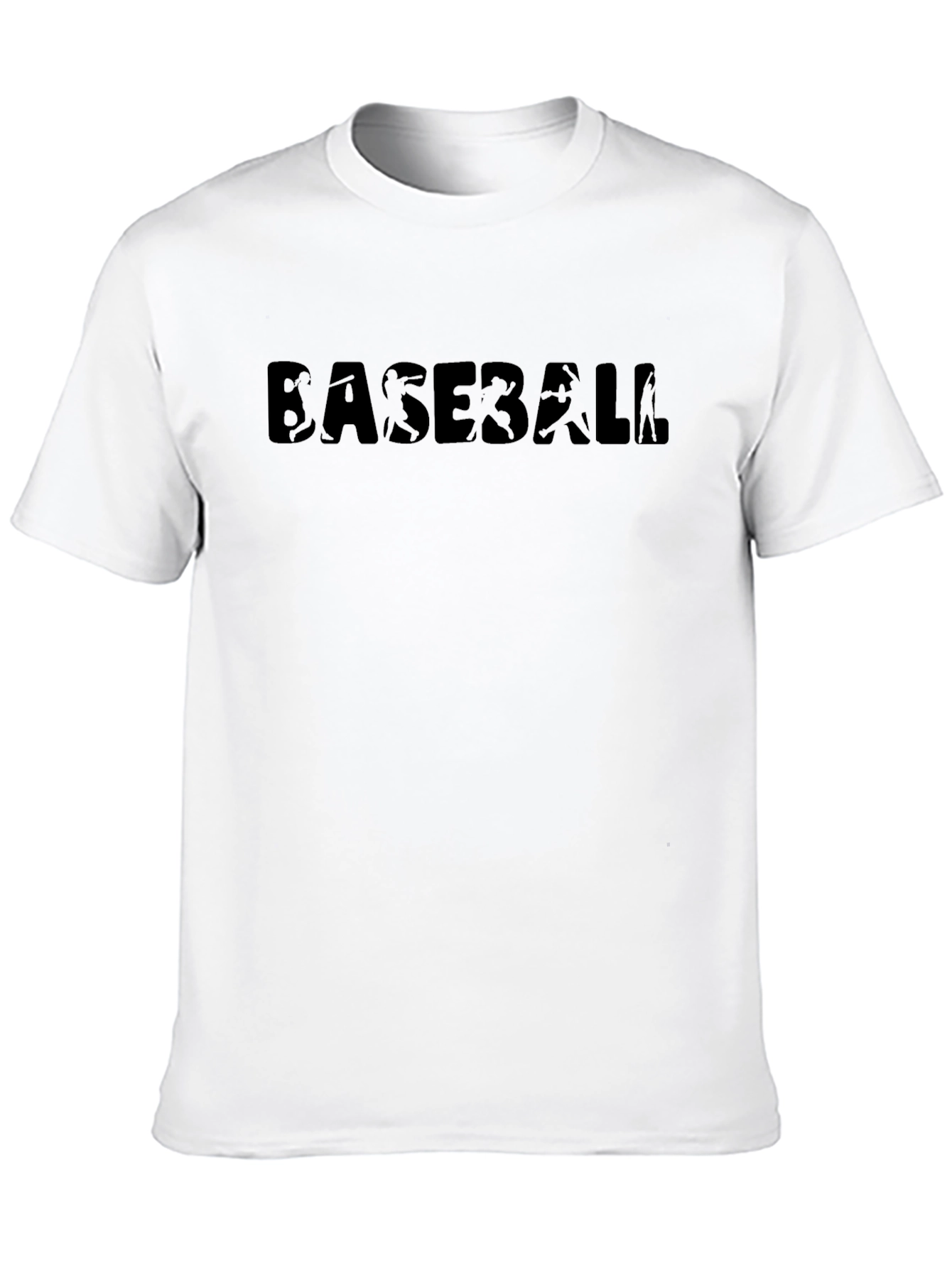 Baseball Silhouette Graphic T-Shirt