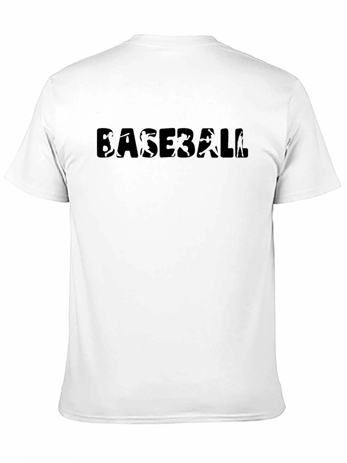 Baseball Silhouette Graphic T-Shirt
