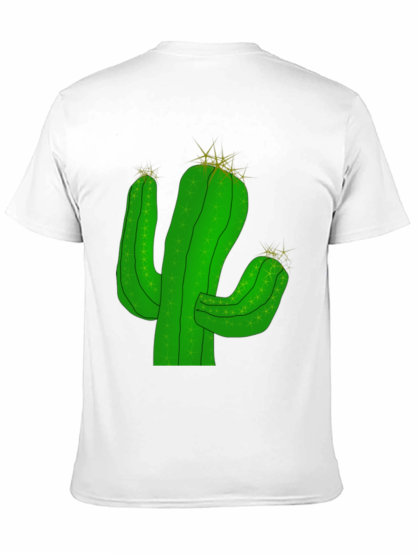 Cactus Graphic T-Shirt - Black Cotton Tee