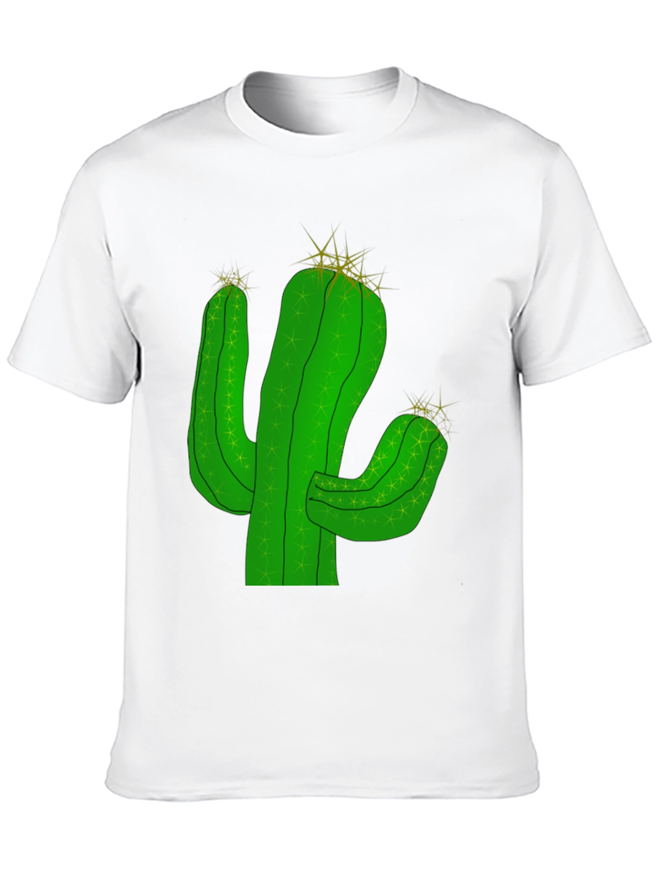 Cactus Graphic T-Shirt - Black Cotton Tee