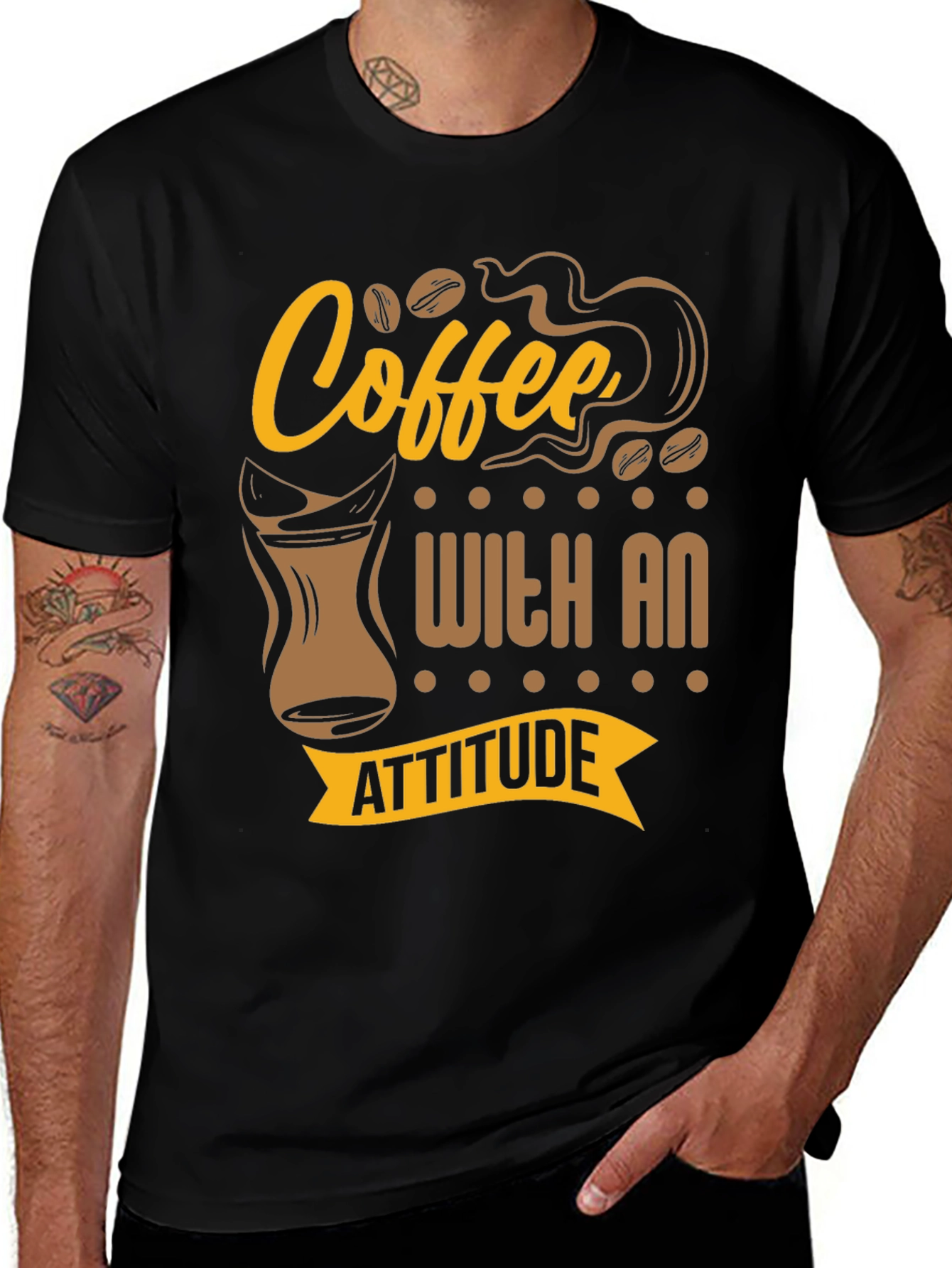Coffee With An Attitude Graphic T-Shirt