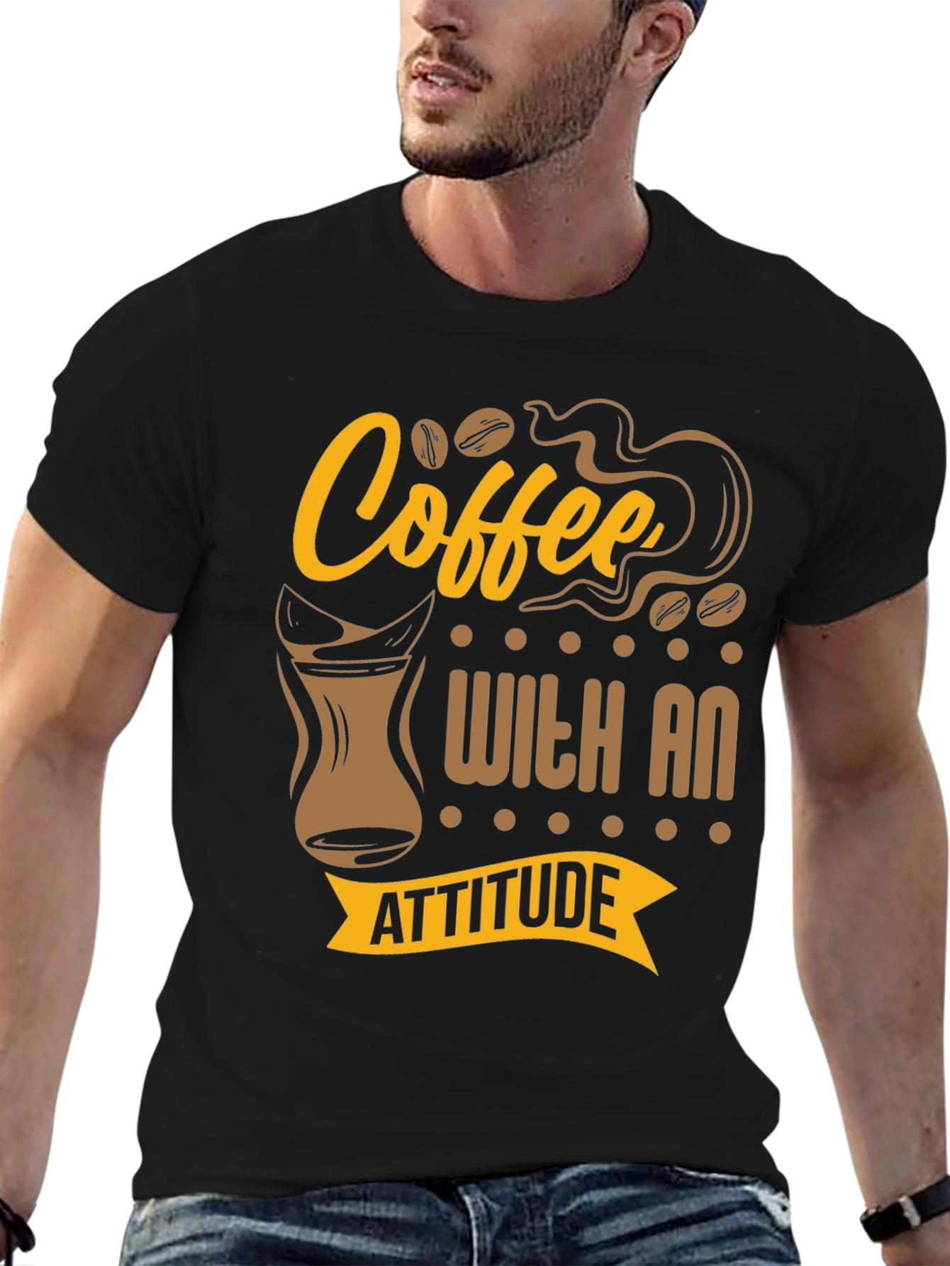 Coffee With An Attitude Graphic T-Shirt