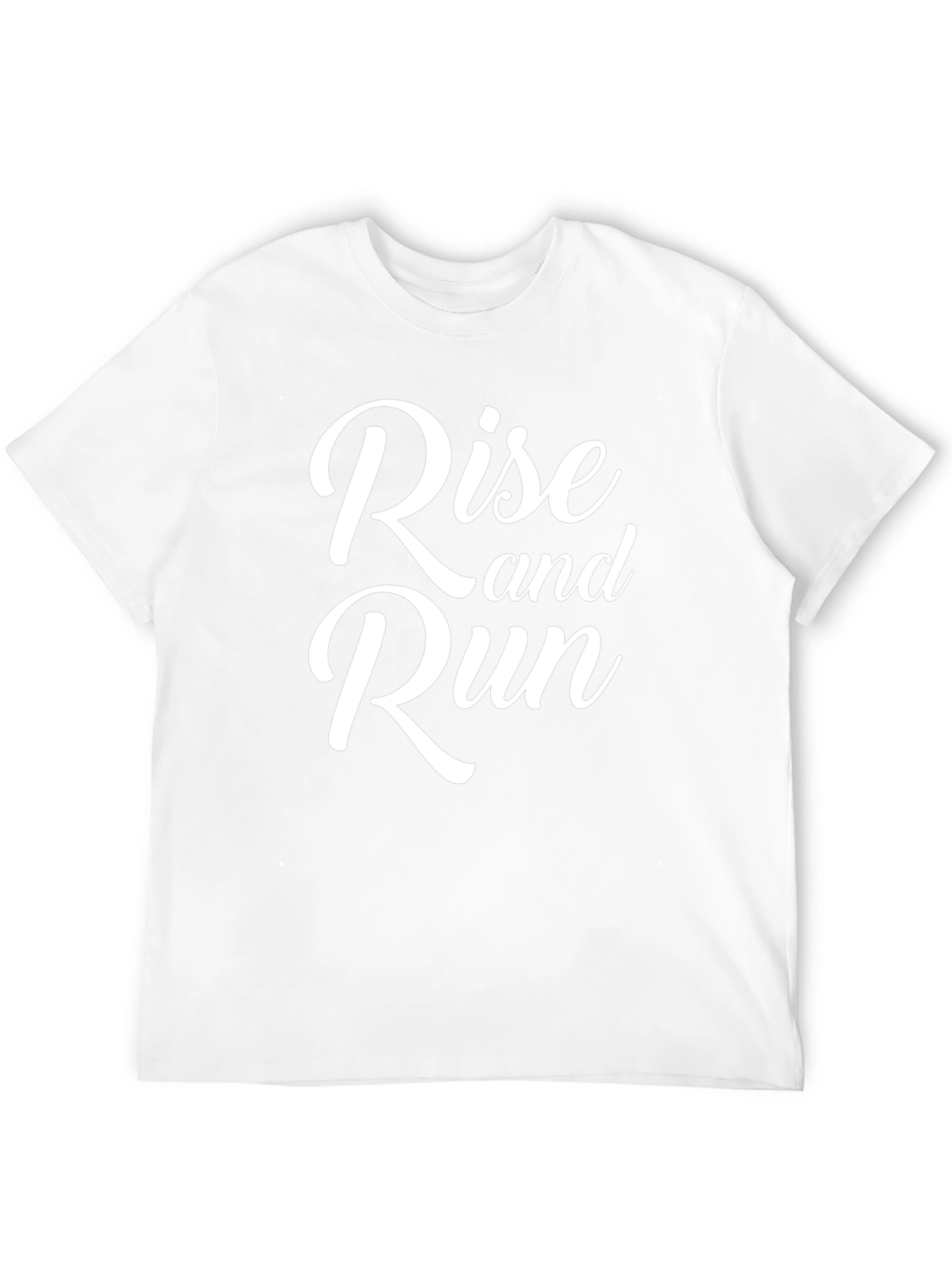 Rise and Run Black Graphic Tee