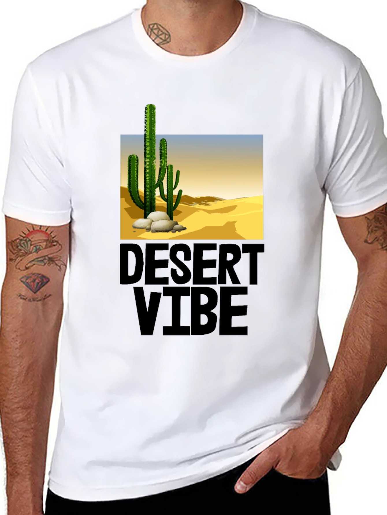 Desert Vibe Black T-Shirt