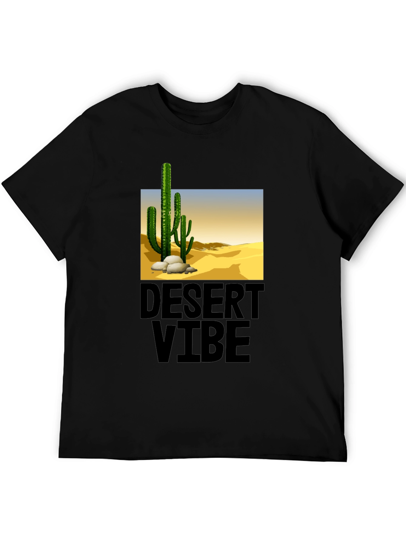 Desert Vibe Black T-Shirt