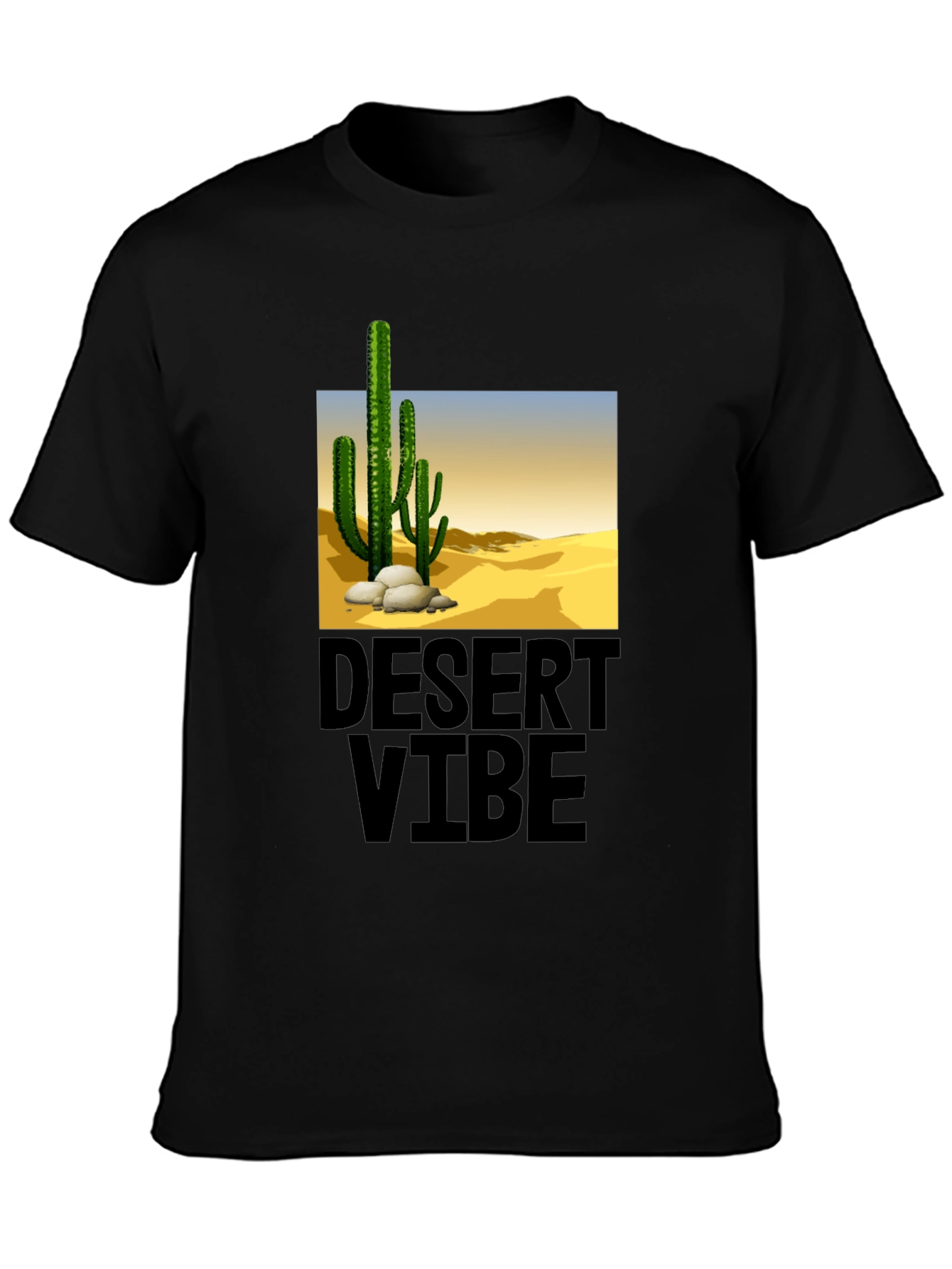 Desert Vibe Black T-Shirt