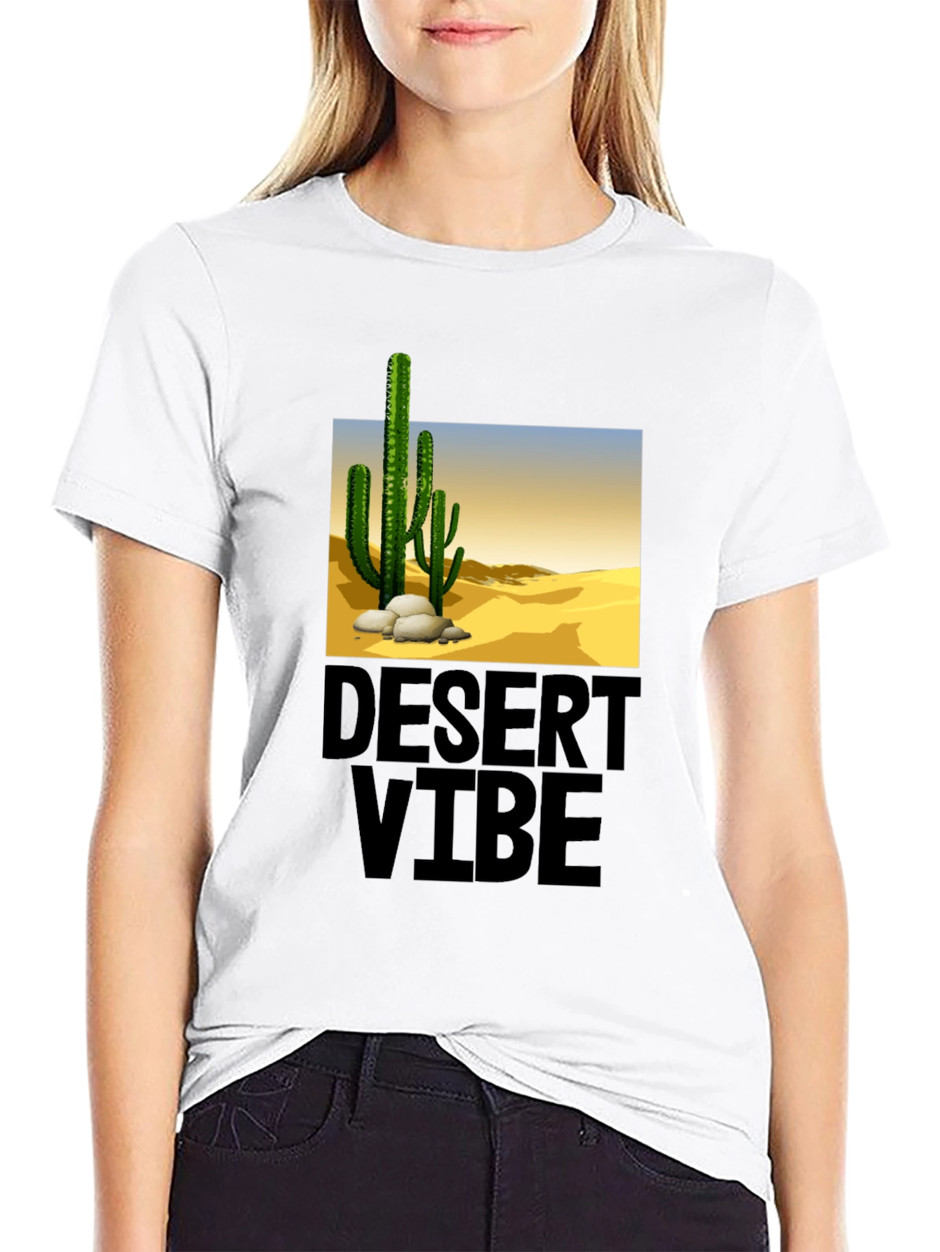 Desert Vibe Black T-Shirt