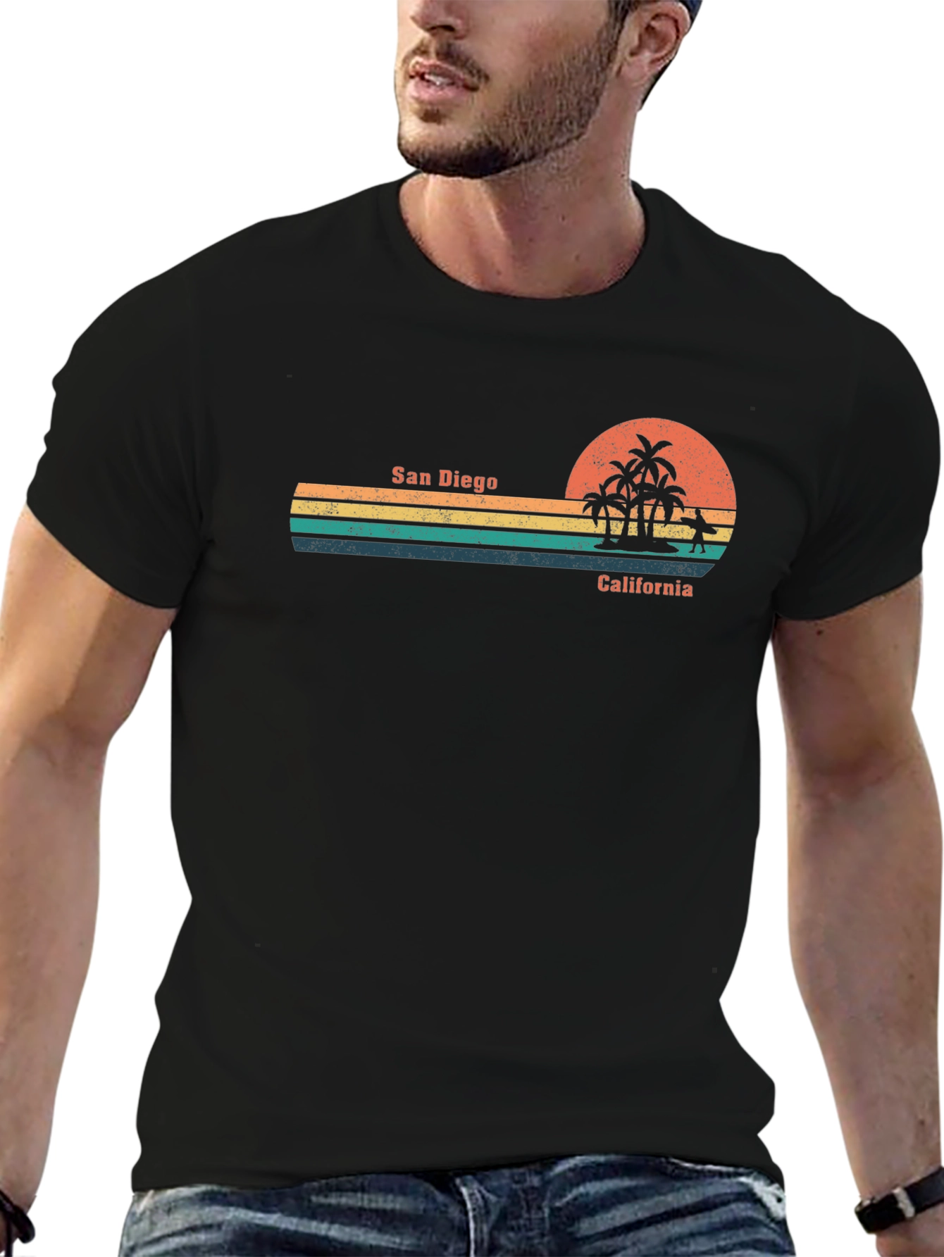 San Diego California Retro Graphic Tee