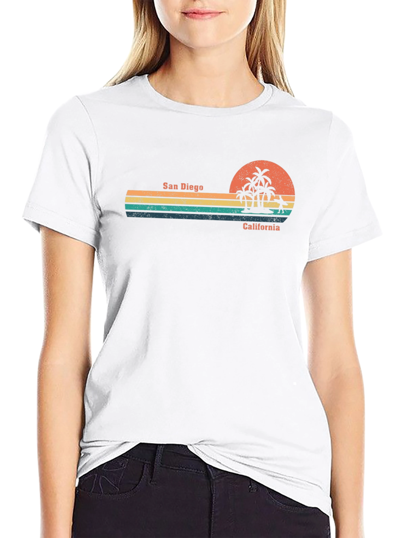 San Diego California Retro Graphic Tee