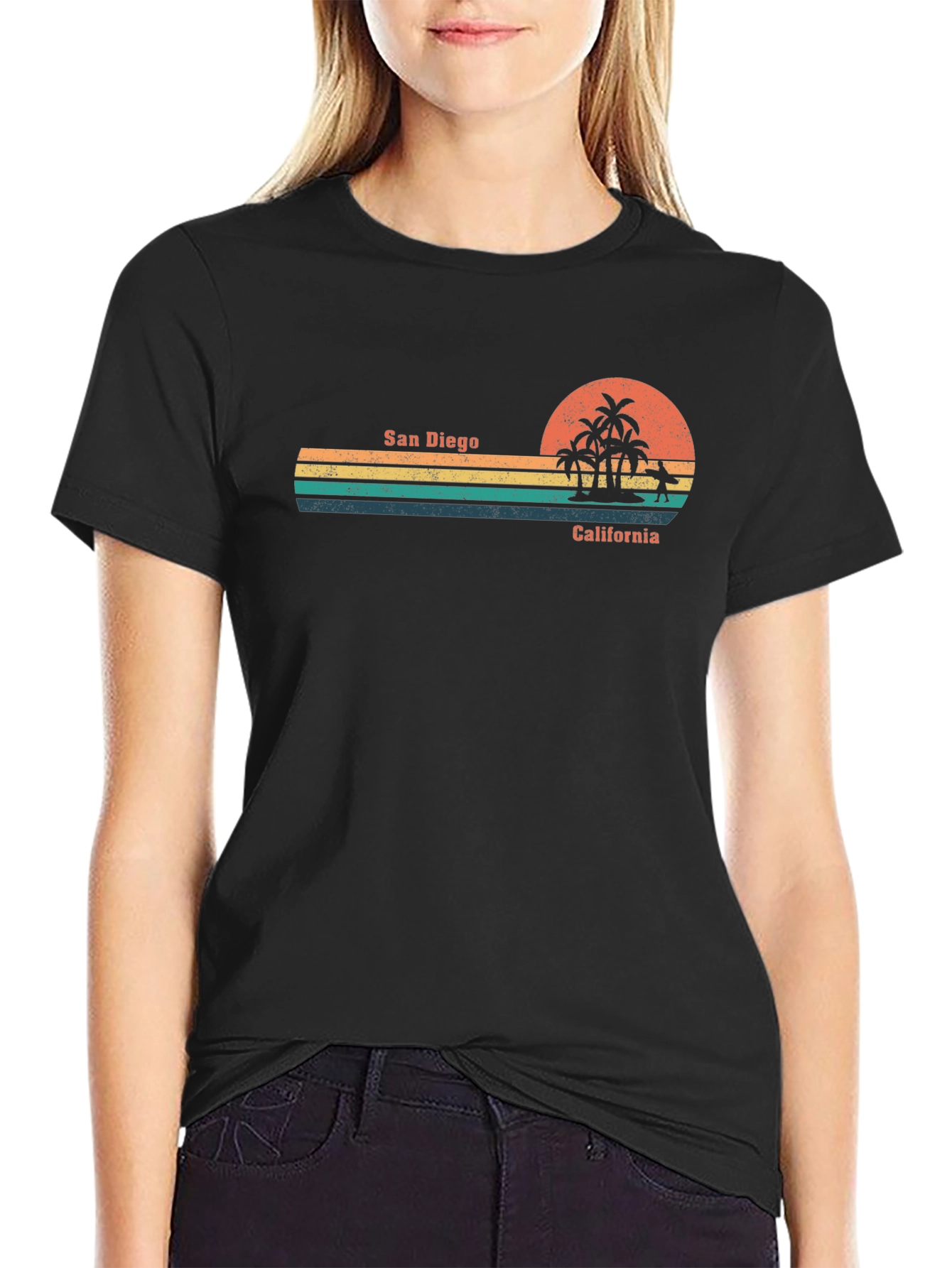 San Diego California Retro Graphic Tee