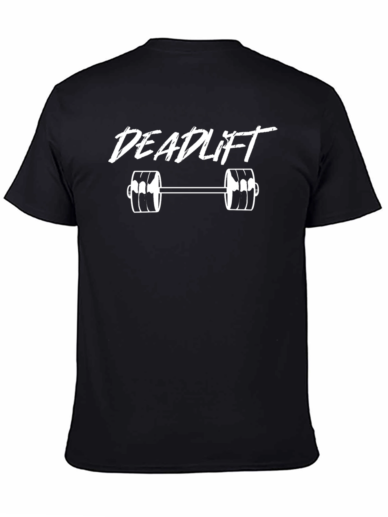 Deadlift Barbell Graphic Black T-Shirt